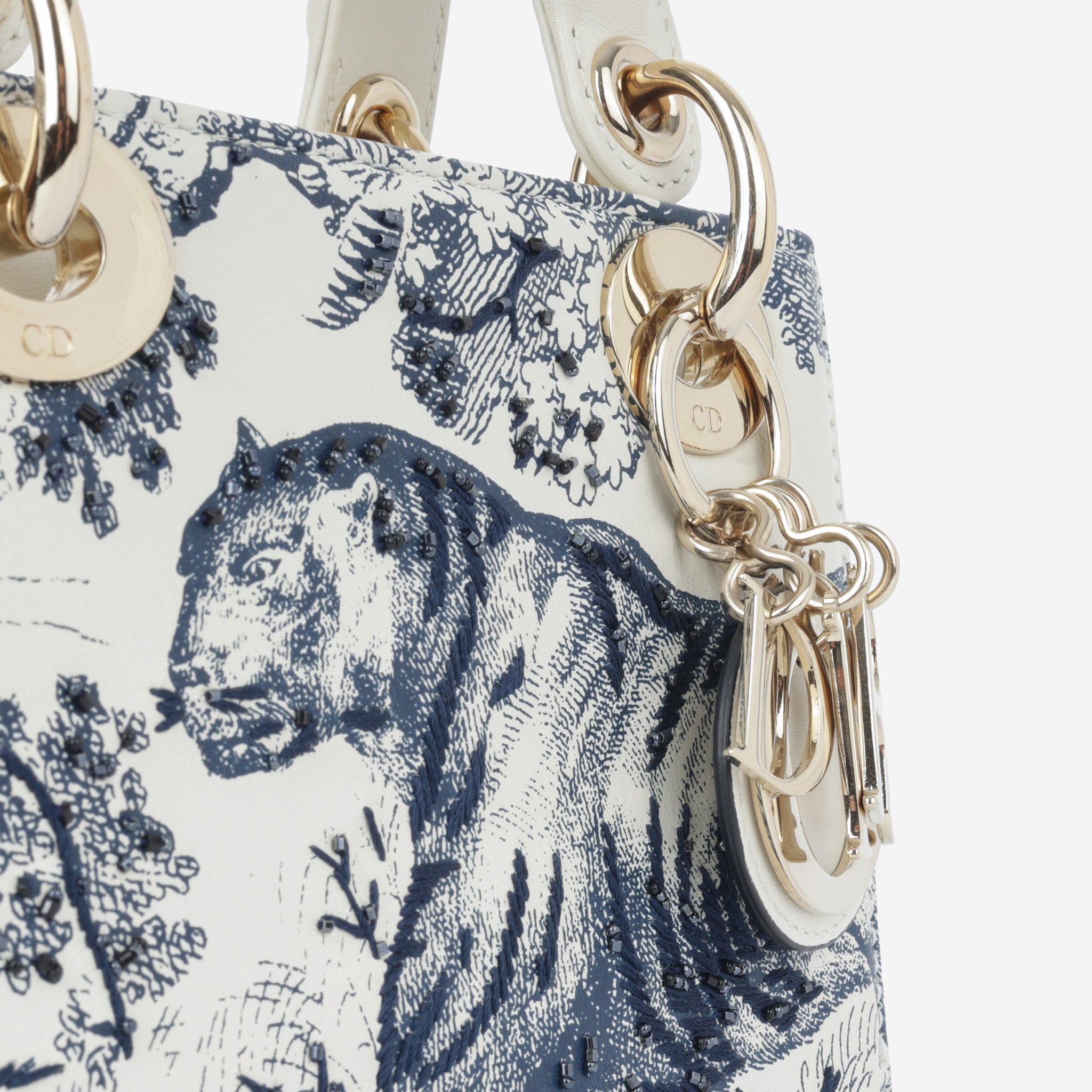 Mini lady dior toile 2025 de jouy bag price