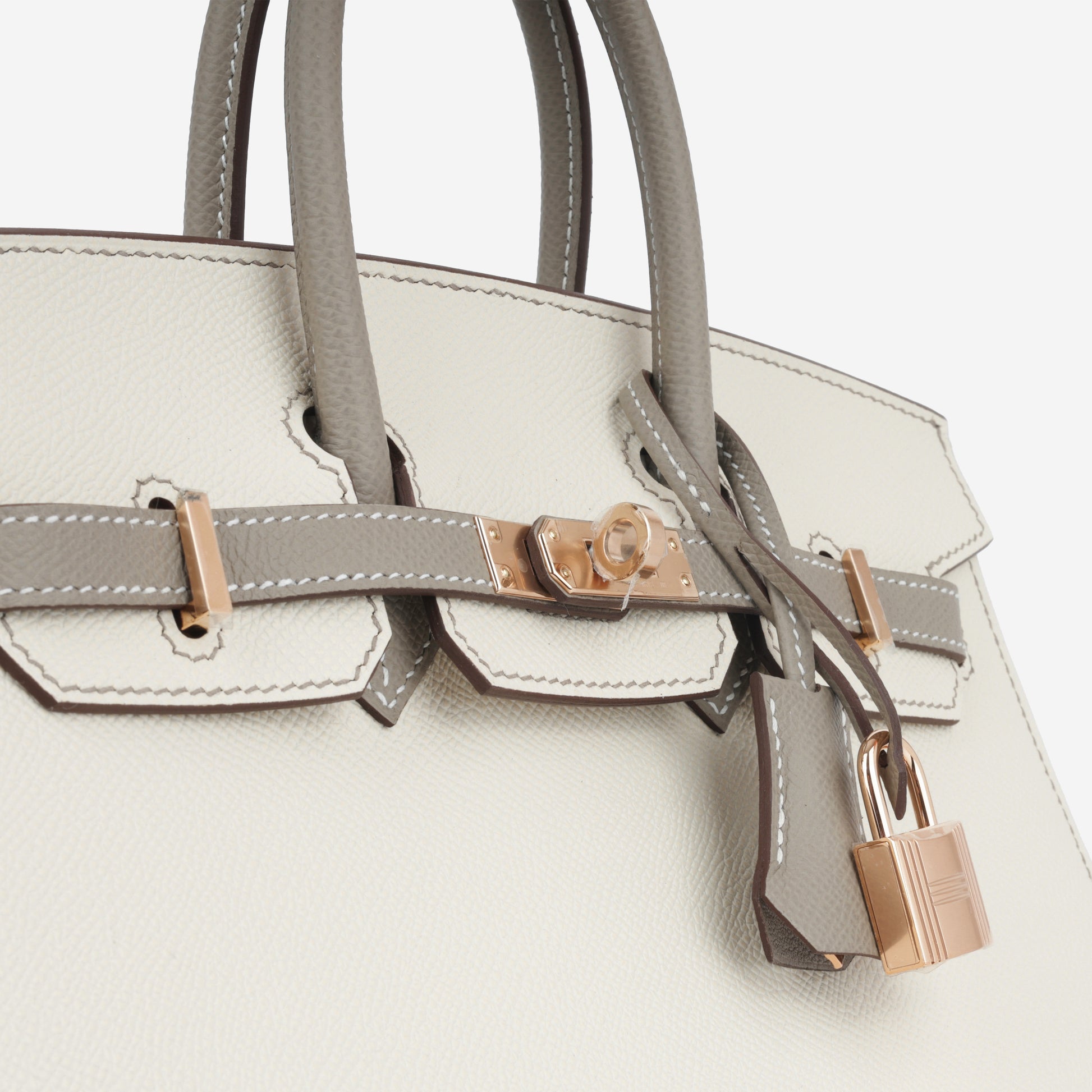 Hermès HSS Birkin 25 Craie Etoupe Epsom RGHW – Bagista