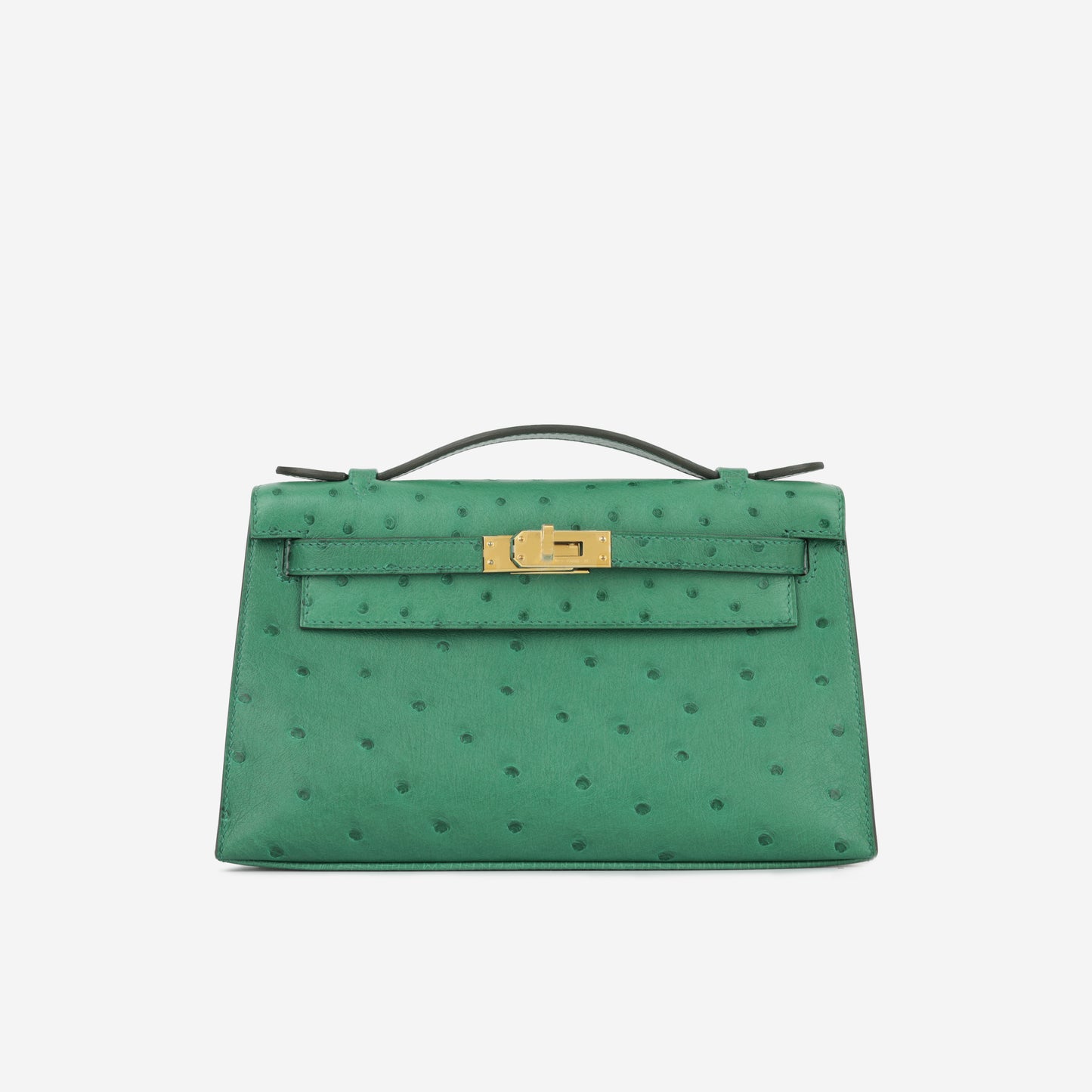 Kelly Pochette - Vert Vertigo Ostrich