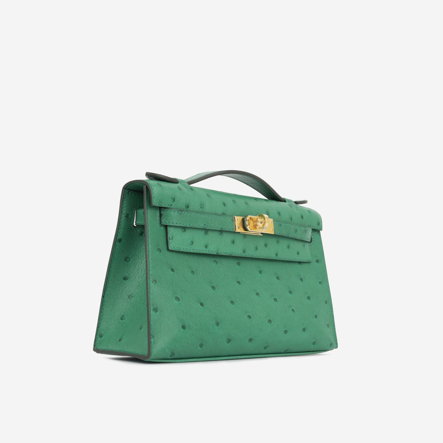 Kelly Pochette - Vert Vertigo Ostrich