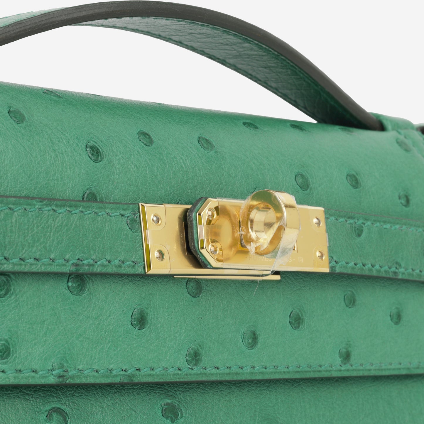 Kelly Pochette - Vert Vertigo Ostrich