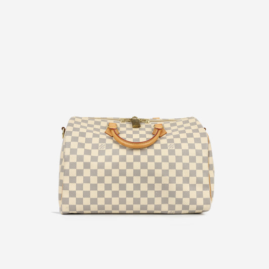 Speedy 35 Bandoulière - Damier Azur