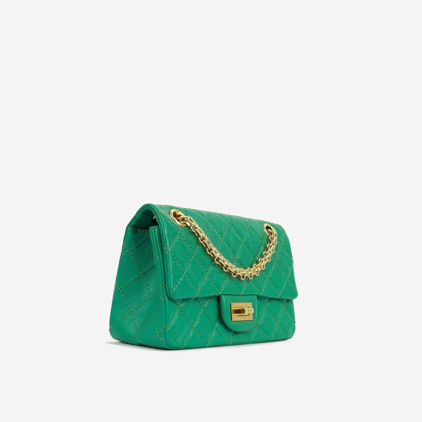 Mini Reissue 2.55 Handbag - Jade Green Calfskin