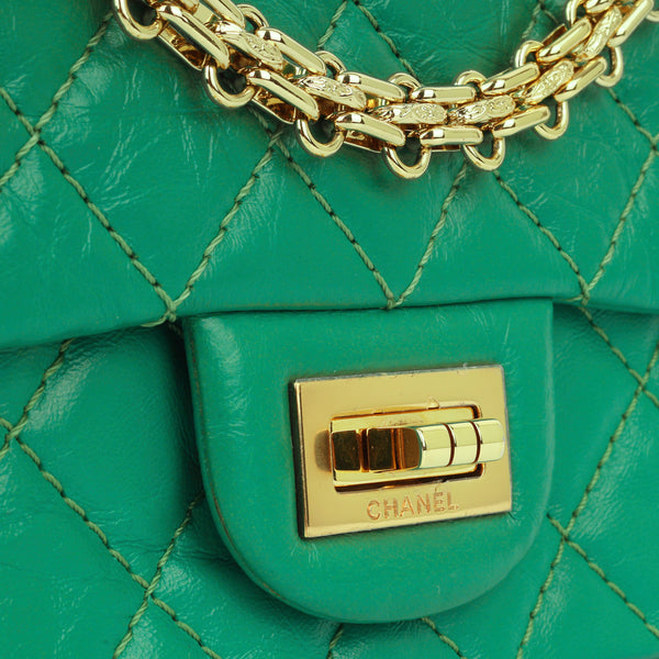 Mini Reissue 2.55 Handbag - Jade Green Calfskin