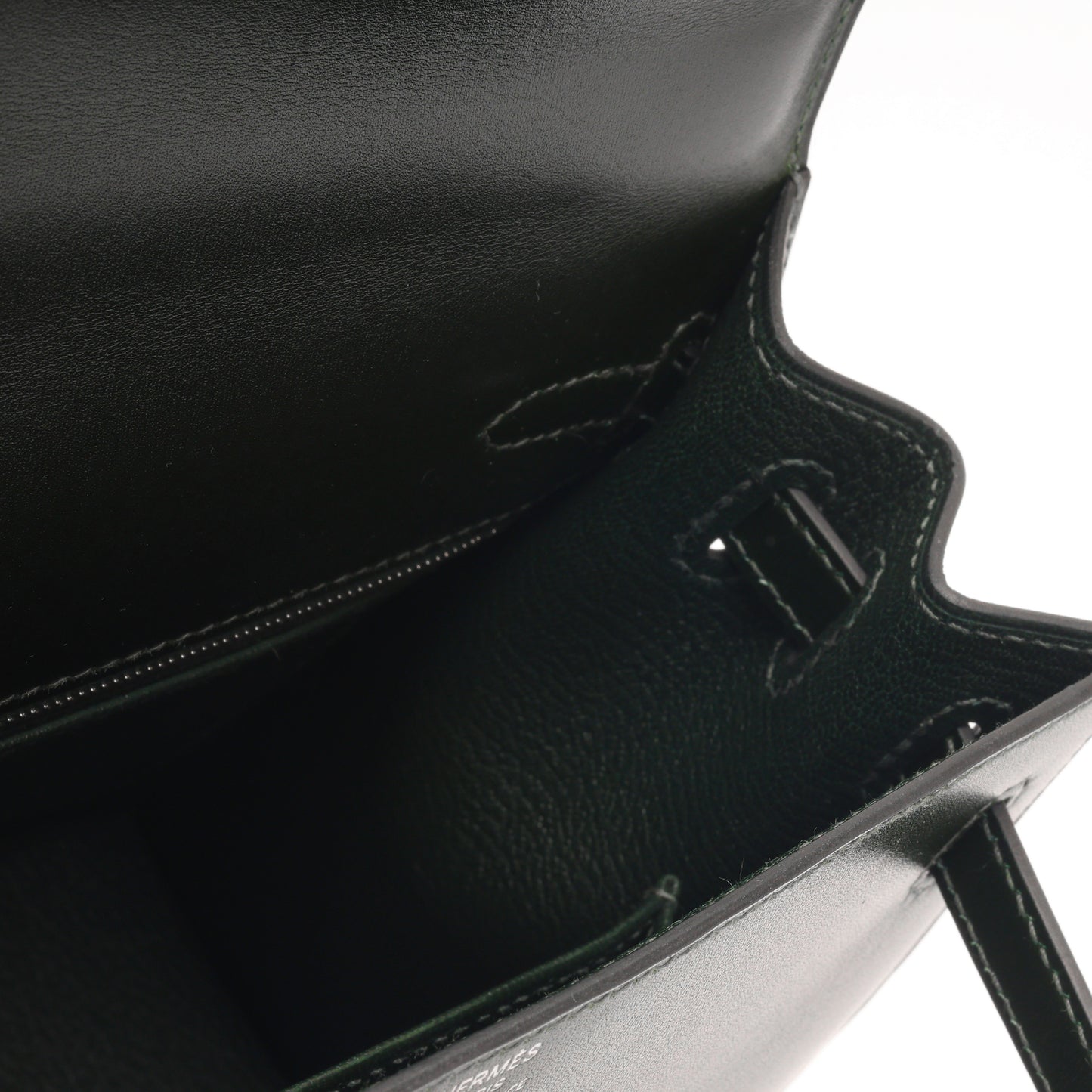 Kelly 25 - Vert Fonce Box Calf