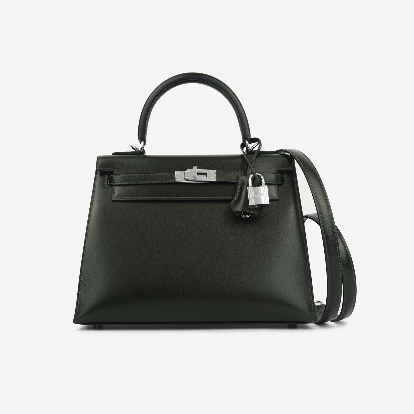 Kelly 25 - Vert Fonce Box Calf