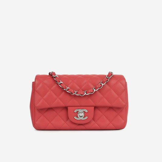 Mini Rectangular - Pink / Red