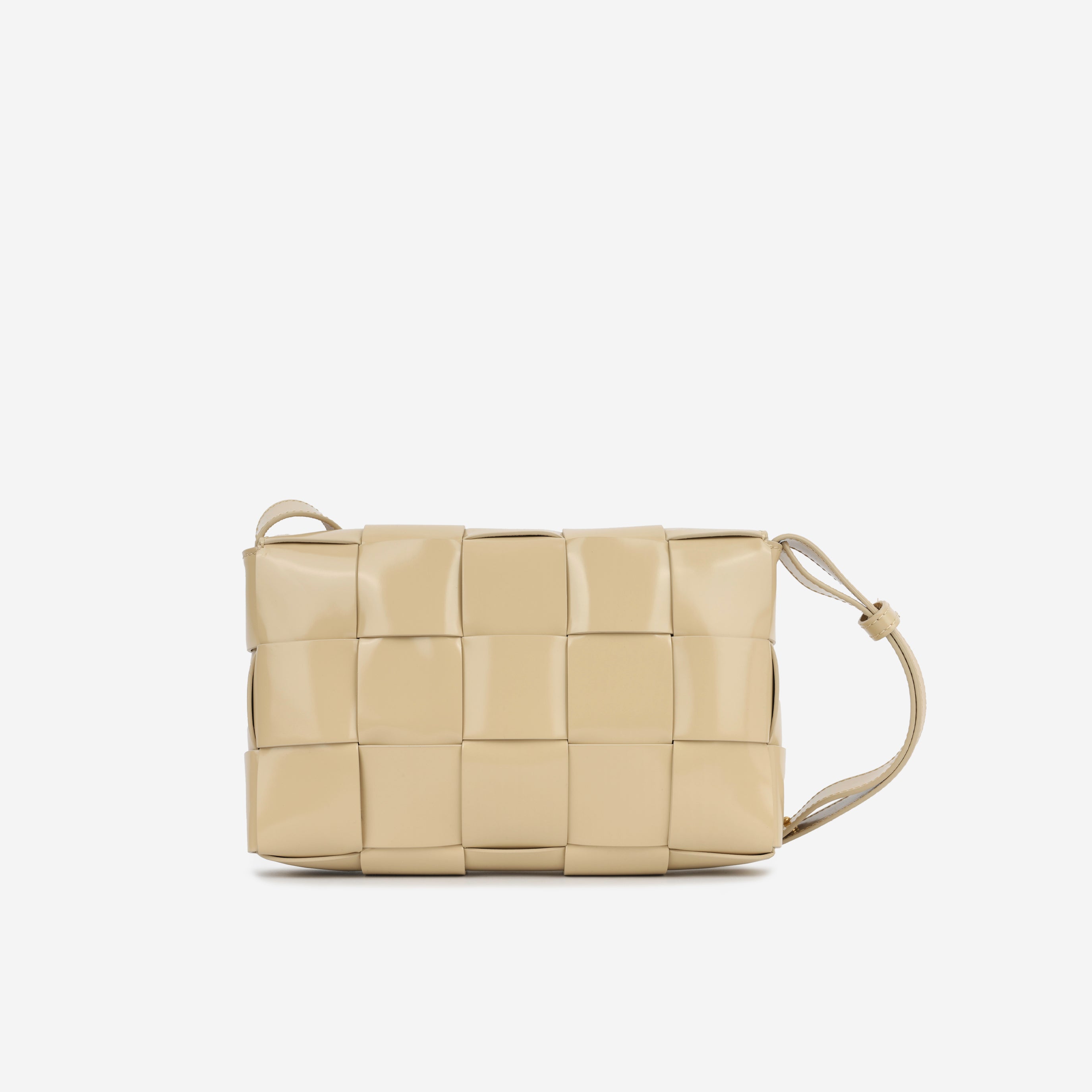 Bottega Veneta - Cassette Bag - Cream Patent leather - Brand New