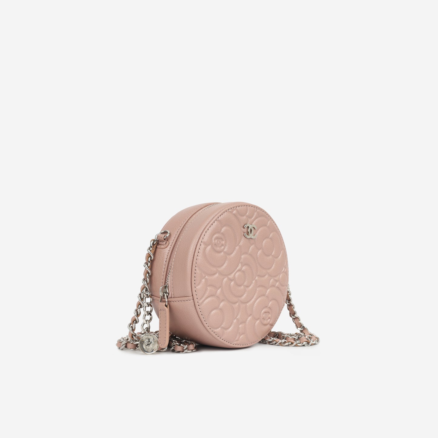 Camellia Clutch on Chain - Pink