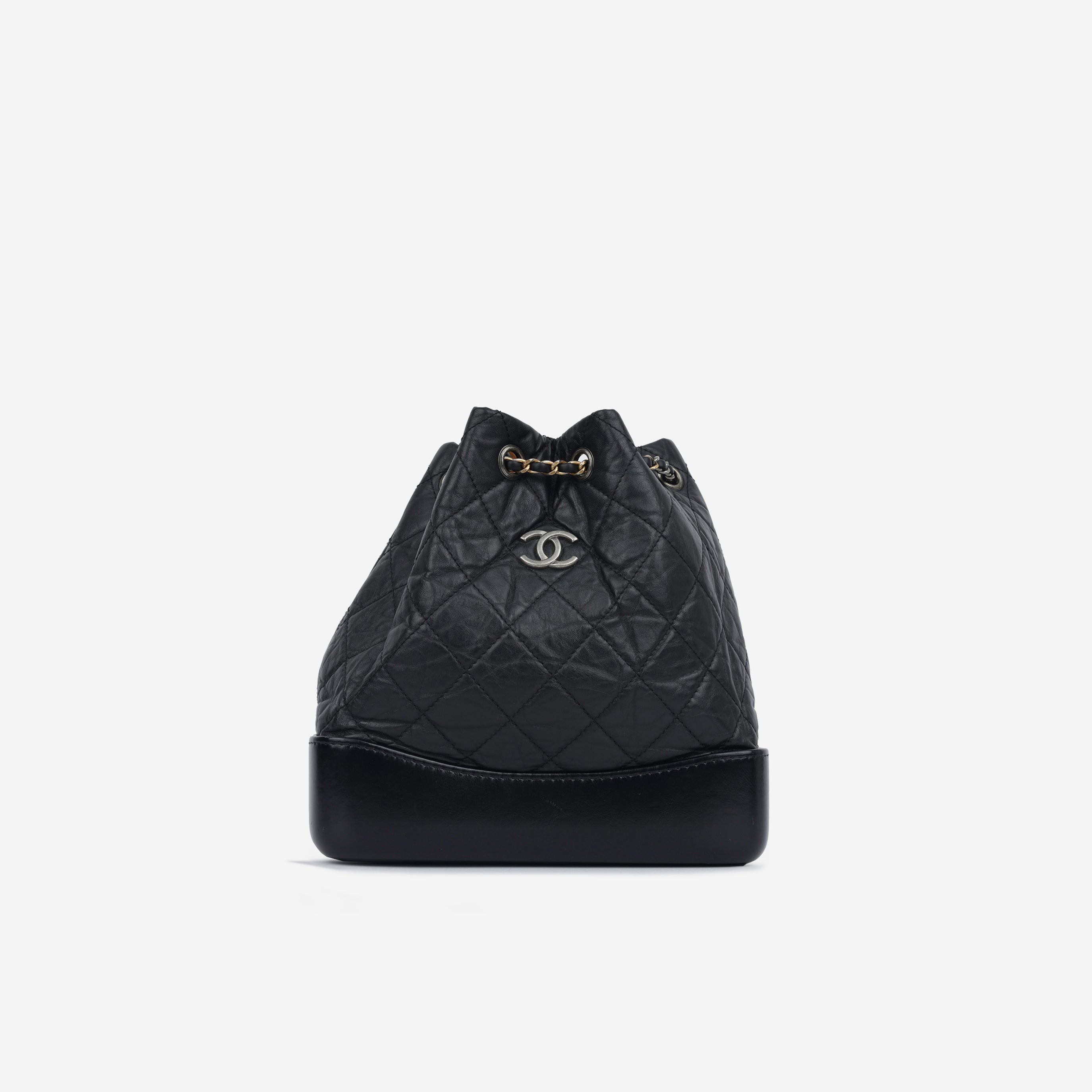 Chanel - Mini Gabrielle Backpack - Black Aged Calfskin MHW - 2020 – Bagista