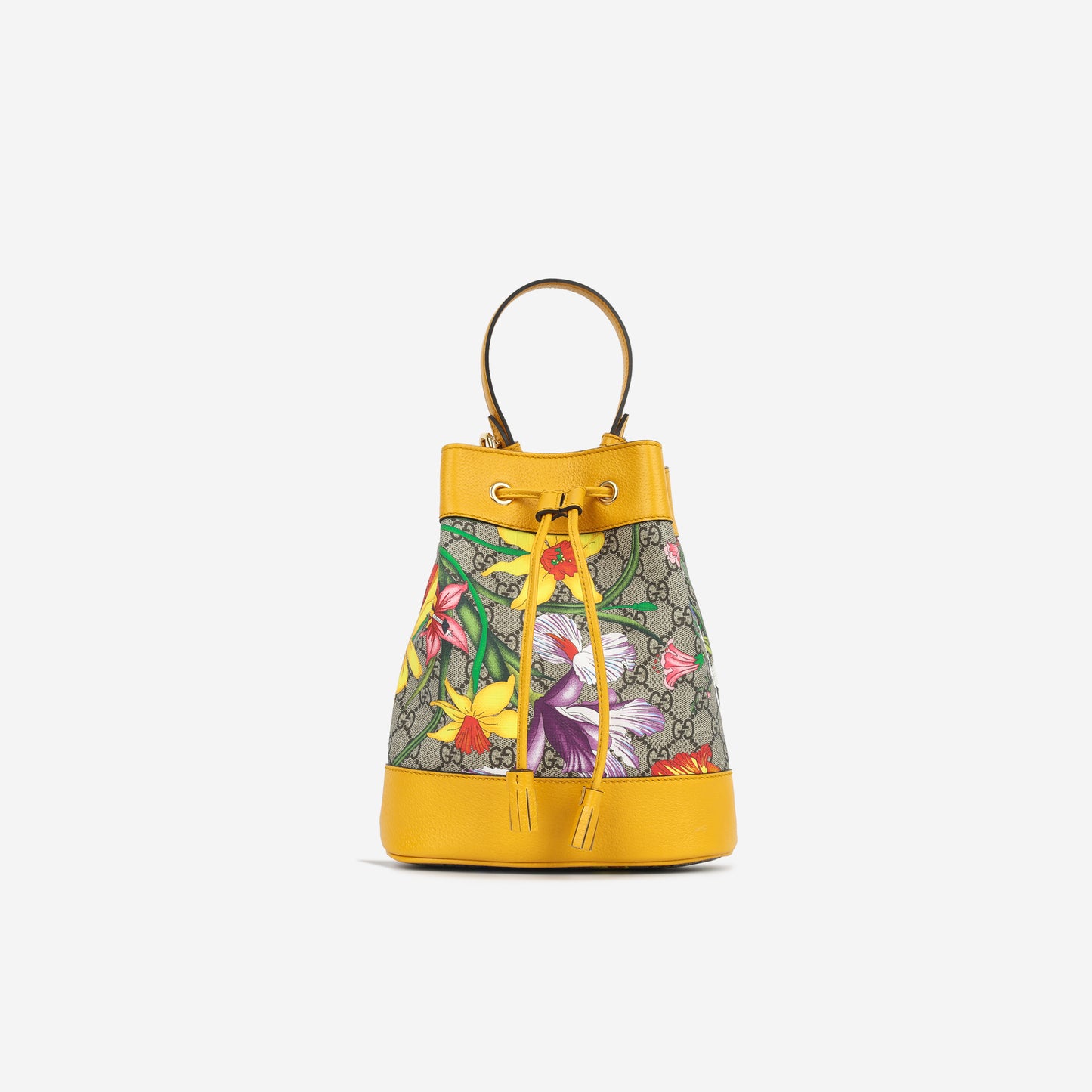 Ophidia Bucket Bag - Flora Canvas / Yellow