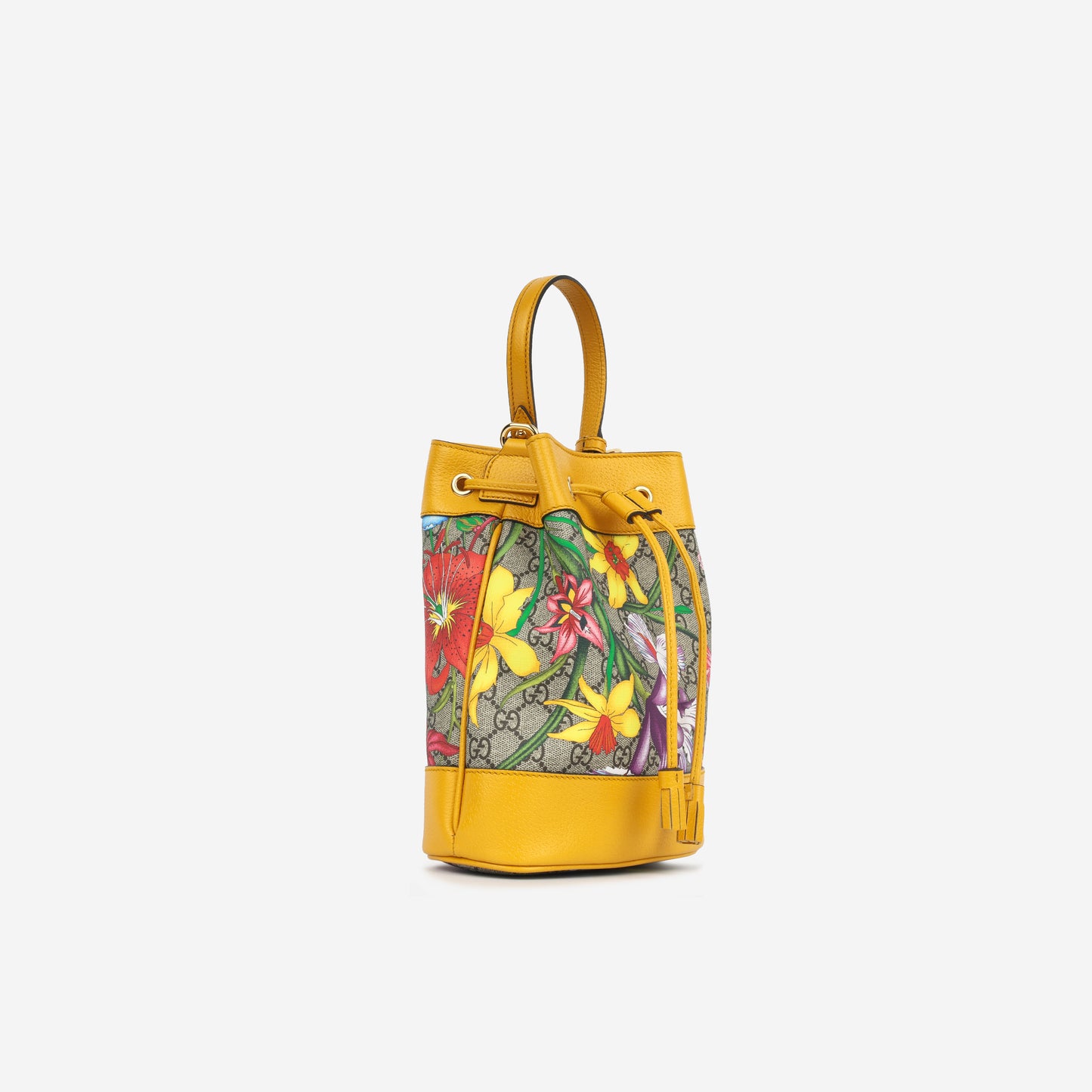 Ophidia Bucket Bag - Flora Canvas / Yellow