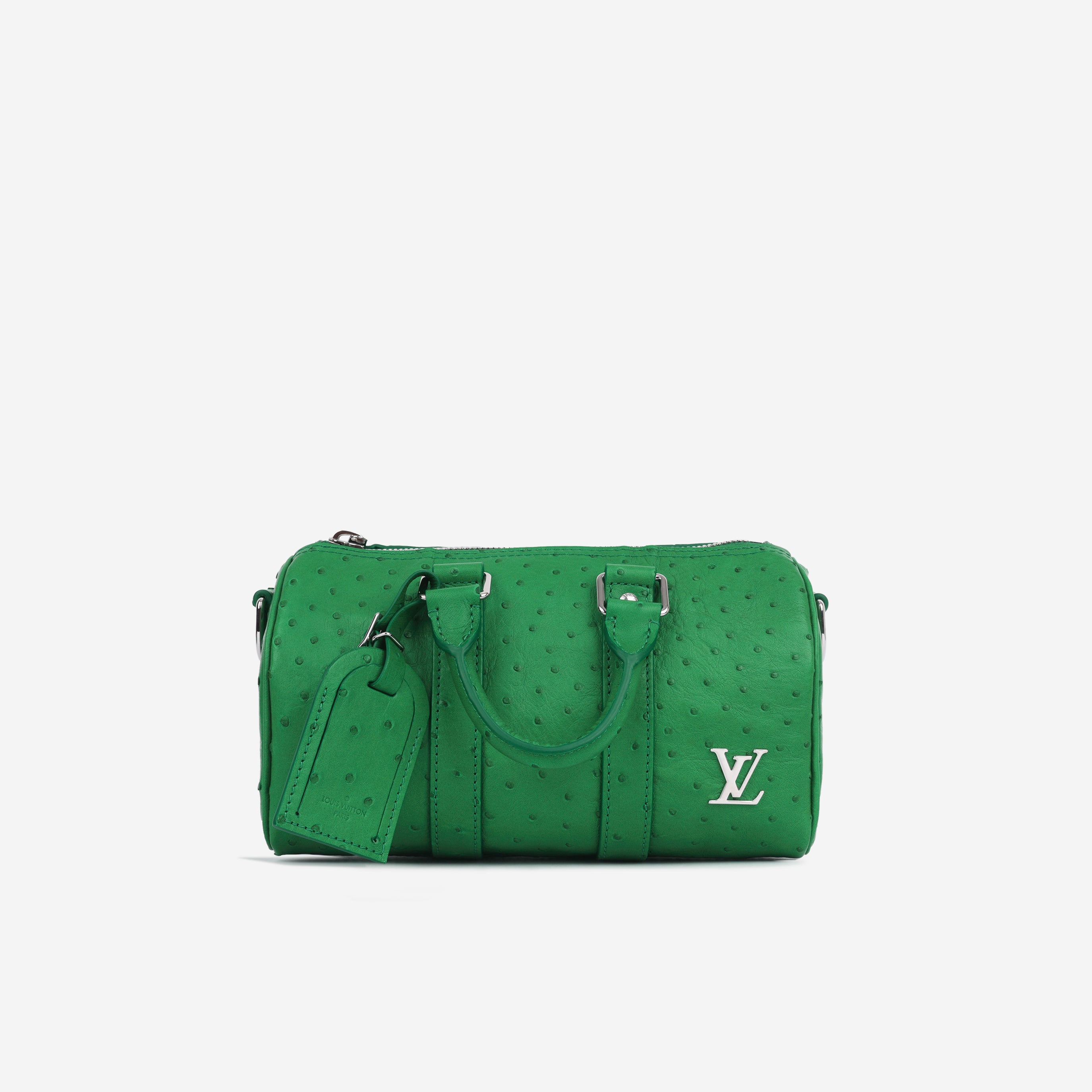 LOUIS VUITTON グリーン ケース Louis Vuitton - Keepall 25 - Vert Ostrich SHW - Brand New – Bagista