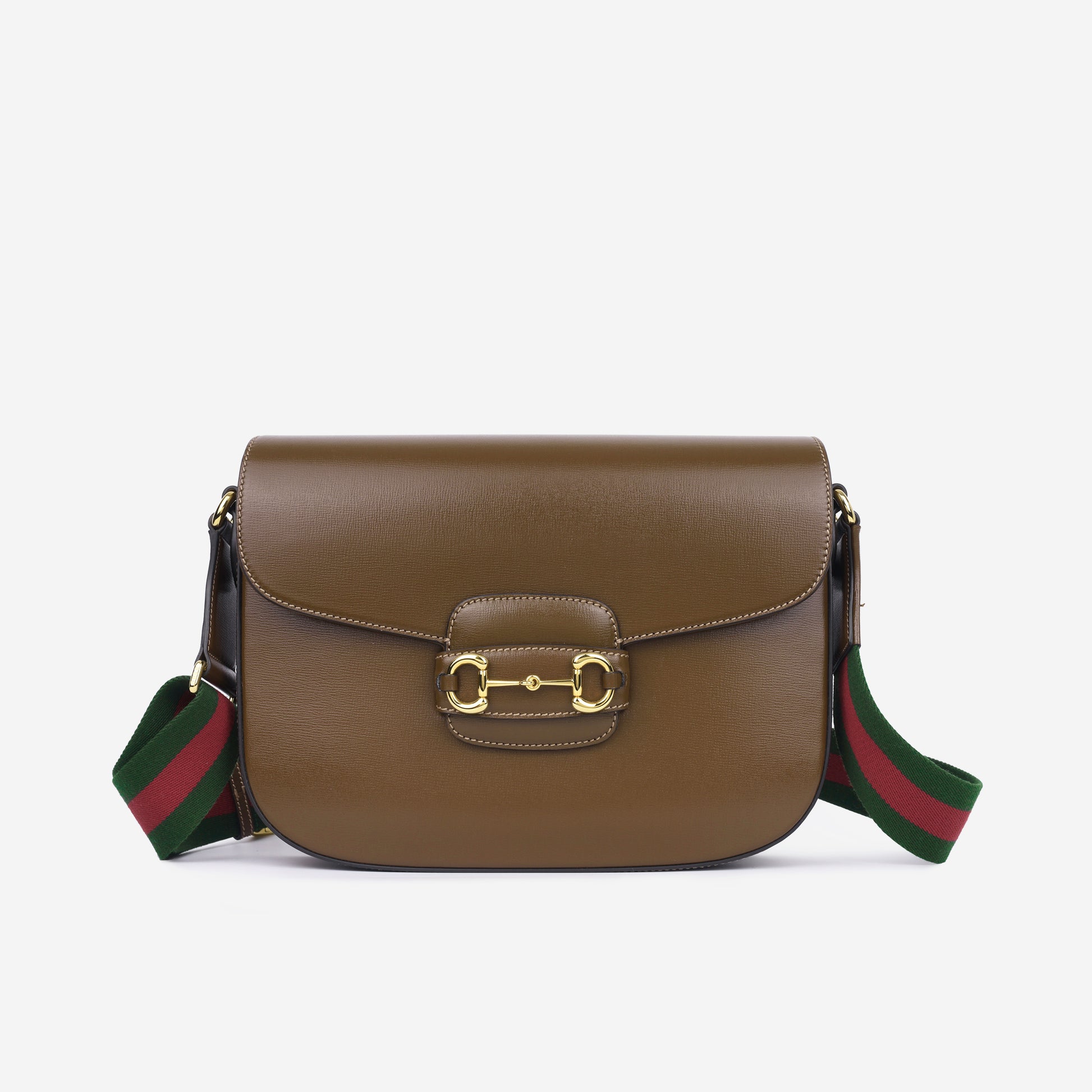 Gucci Horsebit Crossbody Brown Calfskin GHW Pre Loved