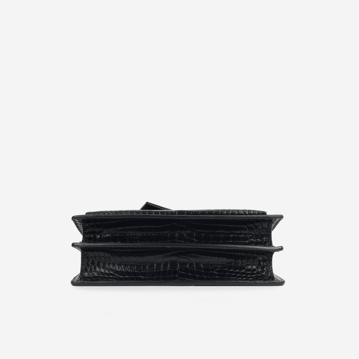 Medium Sunset - Black Croc Embossed