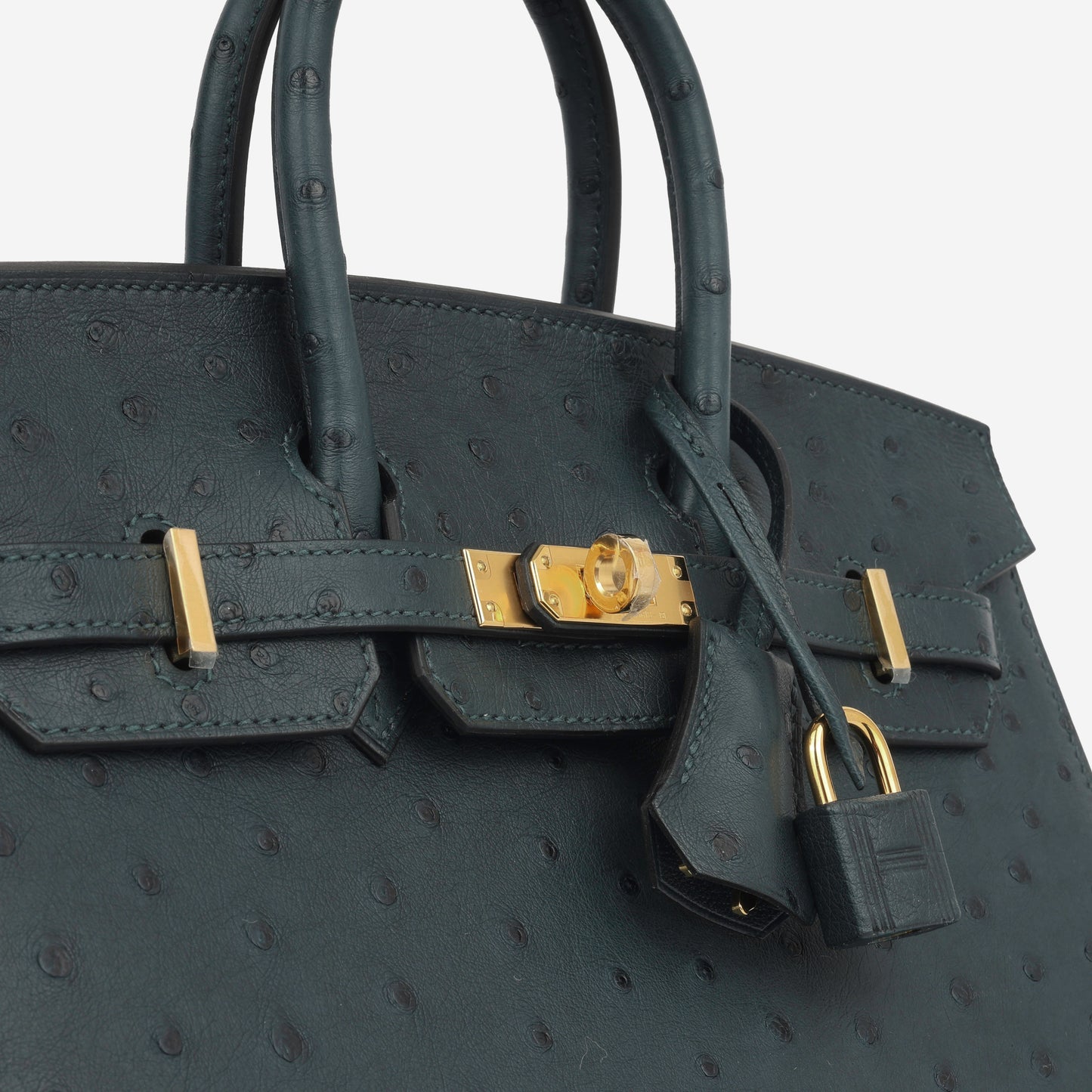 Birkin 25 - Vert Cypres Ostrich