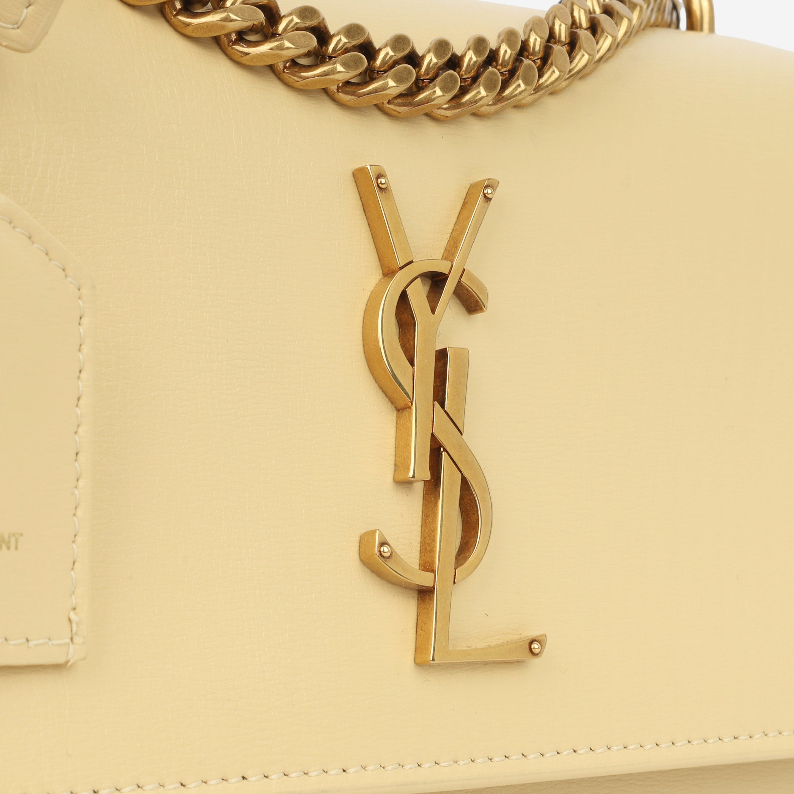 Saint Laurent - Sunset Medium - Cream Egg Calfskin - GHW - 2022