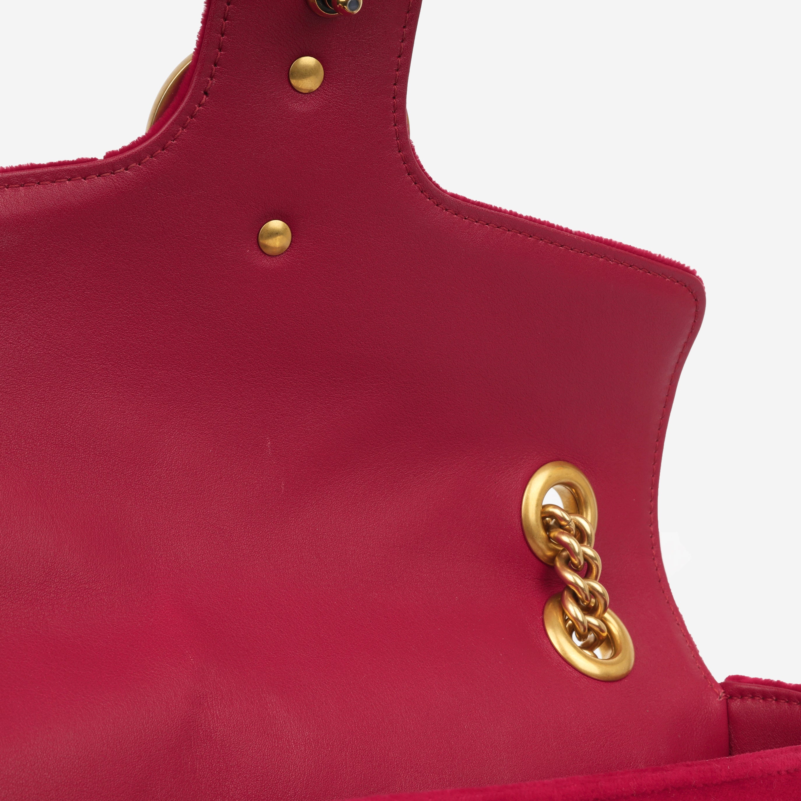 Gucci - Small Marmont Bag - Red Velvet - GHW - Pre Loved – Bagista
