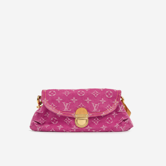 Mini Pleaty - Pink Denim