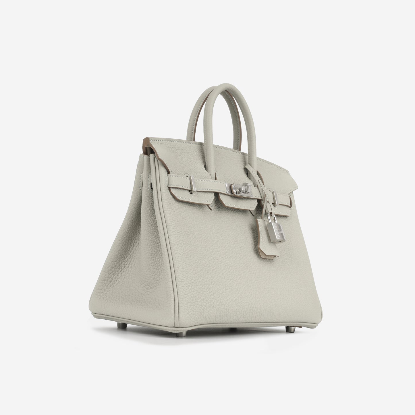 Birkin 25 Verso - Gris Perle/Nata