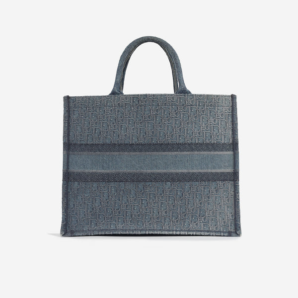 Large Book Tote - Blue Denim