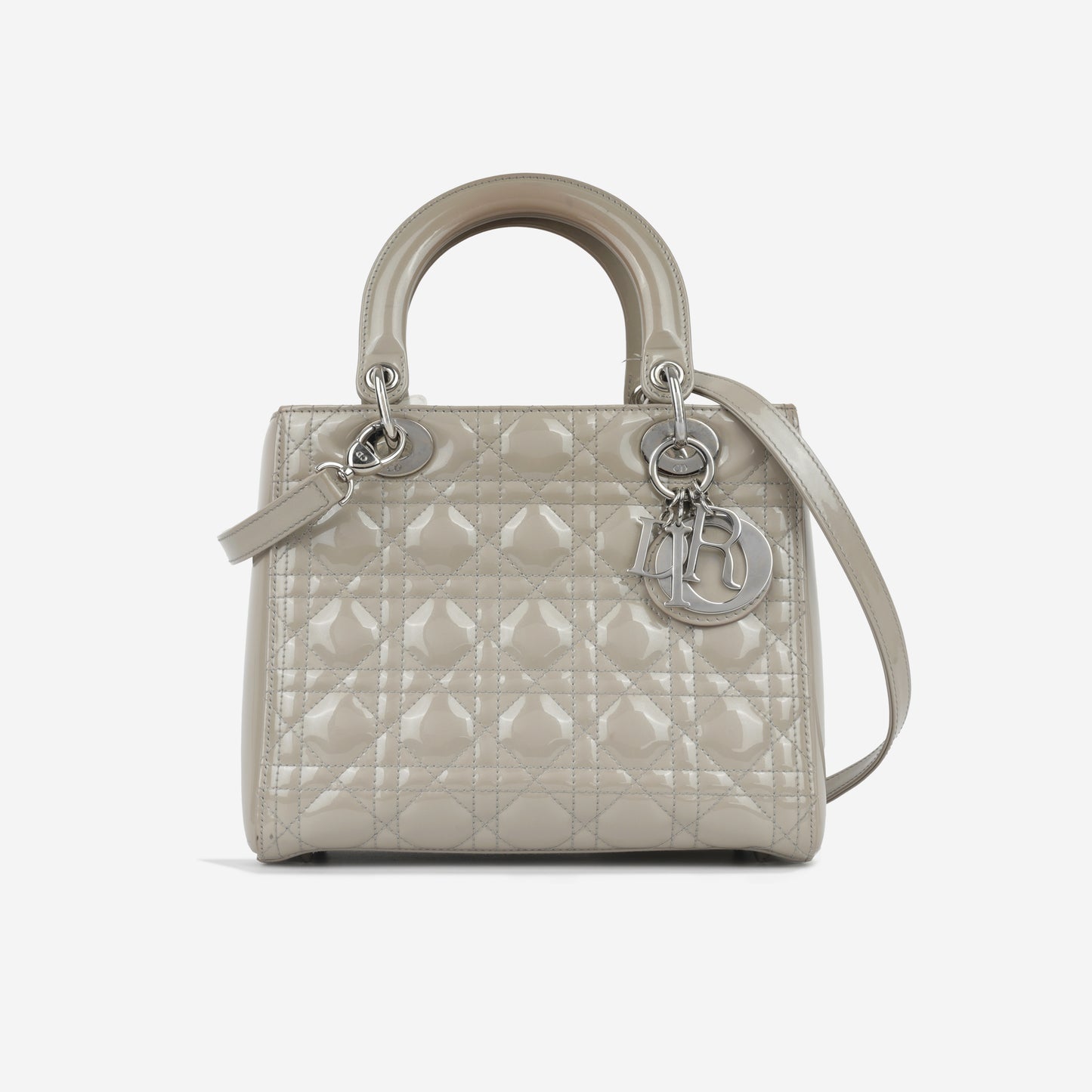 Medium Lady Dior - Taupe Grey