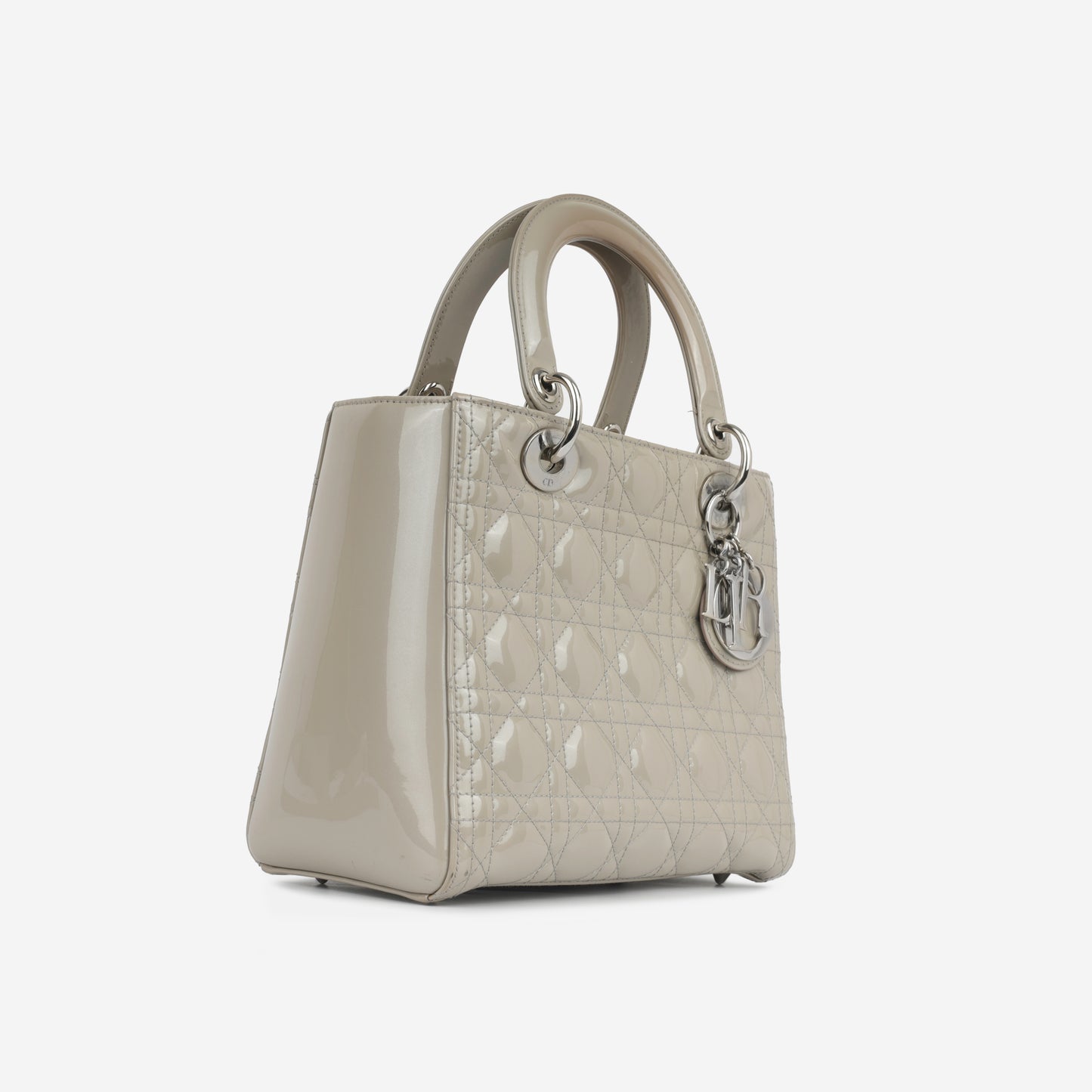 Medium Lady Dior - Taupe Grey