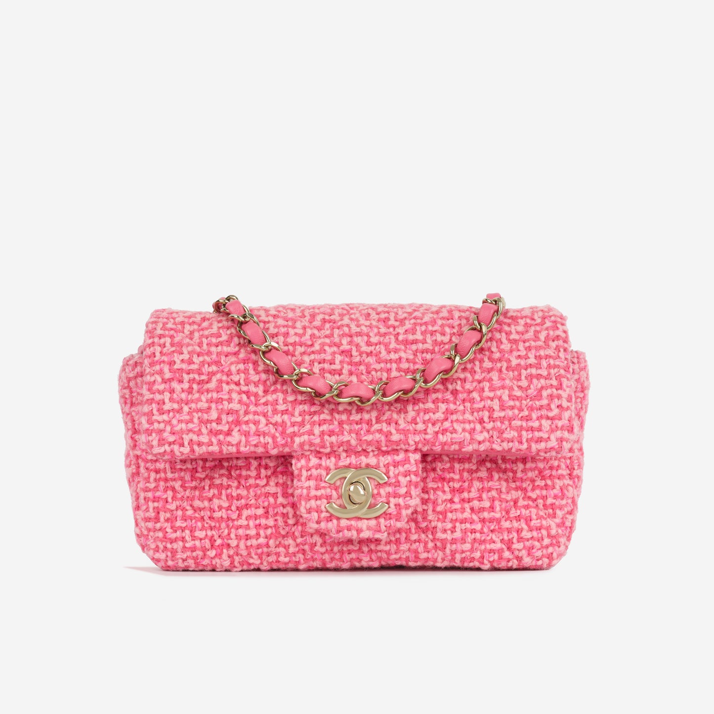 Mini Rectangular - Mixed Pink Tweed