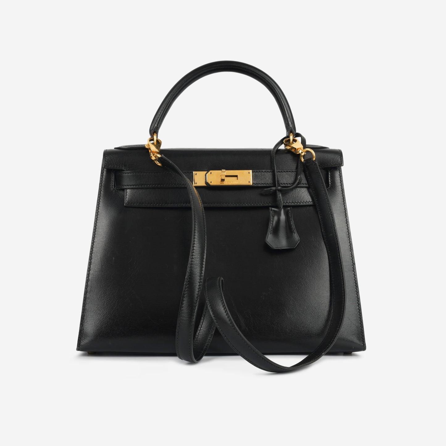 Vintage Kelly 28 - Noir Box Calf