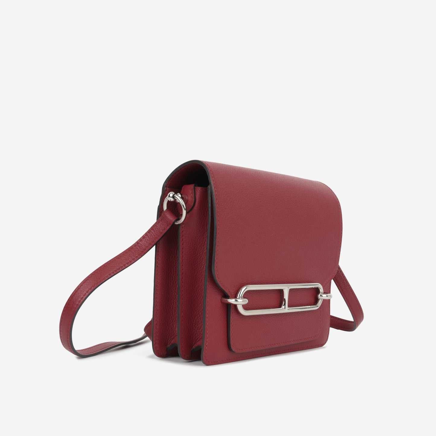 Hermès Mini Roulis - Rouge Grenat Evercolor | Palladium Hardware