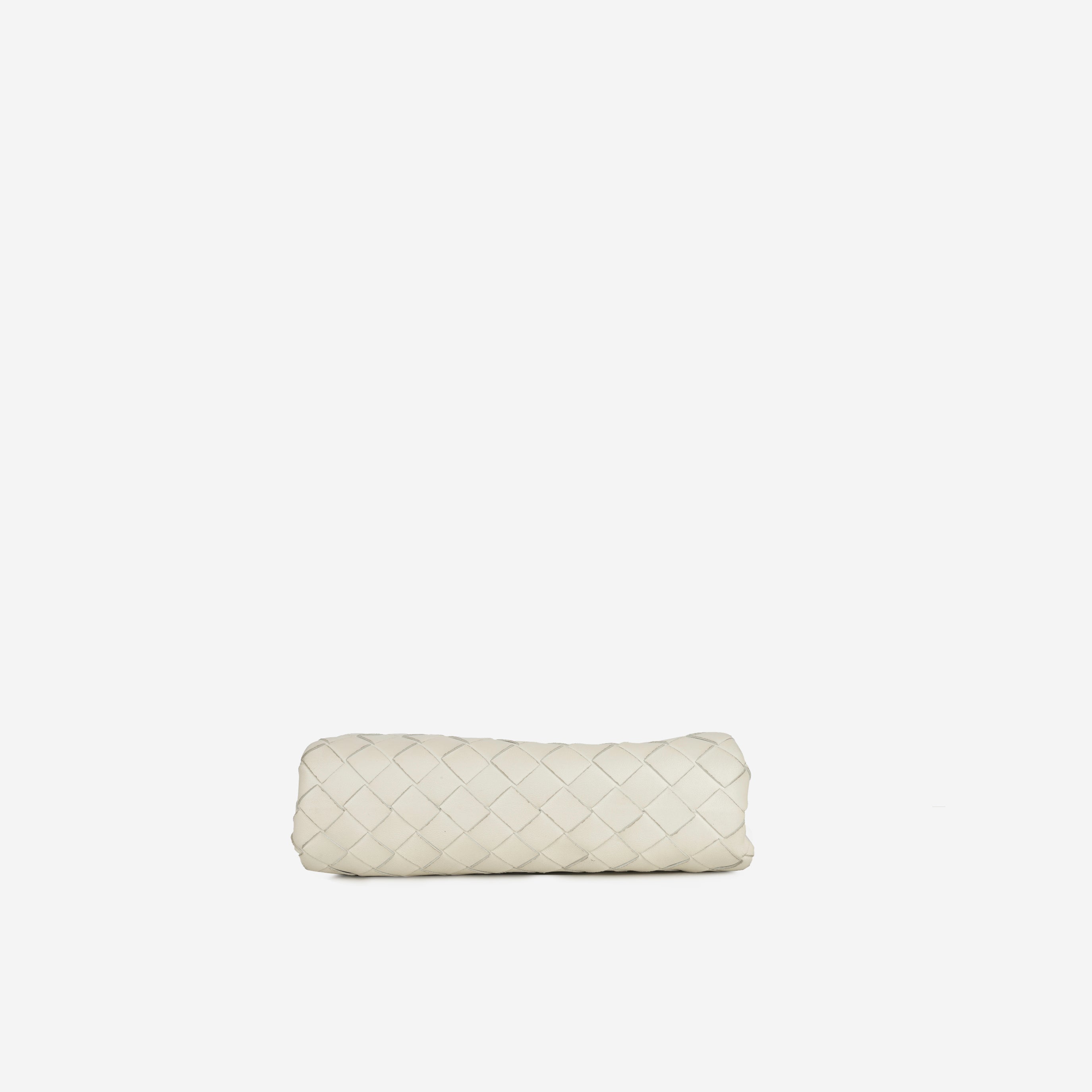 Bottega Veneta - Mini Pouch - White Intrecciato Leather GHW - Pre