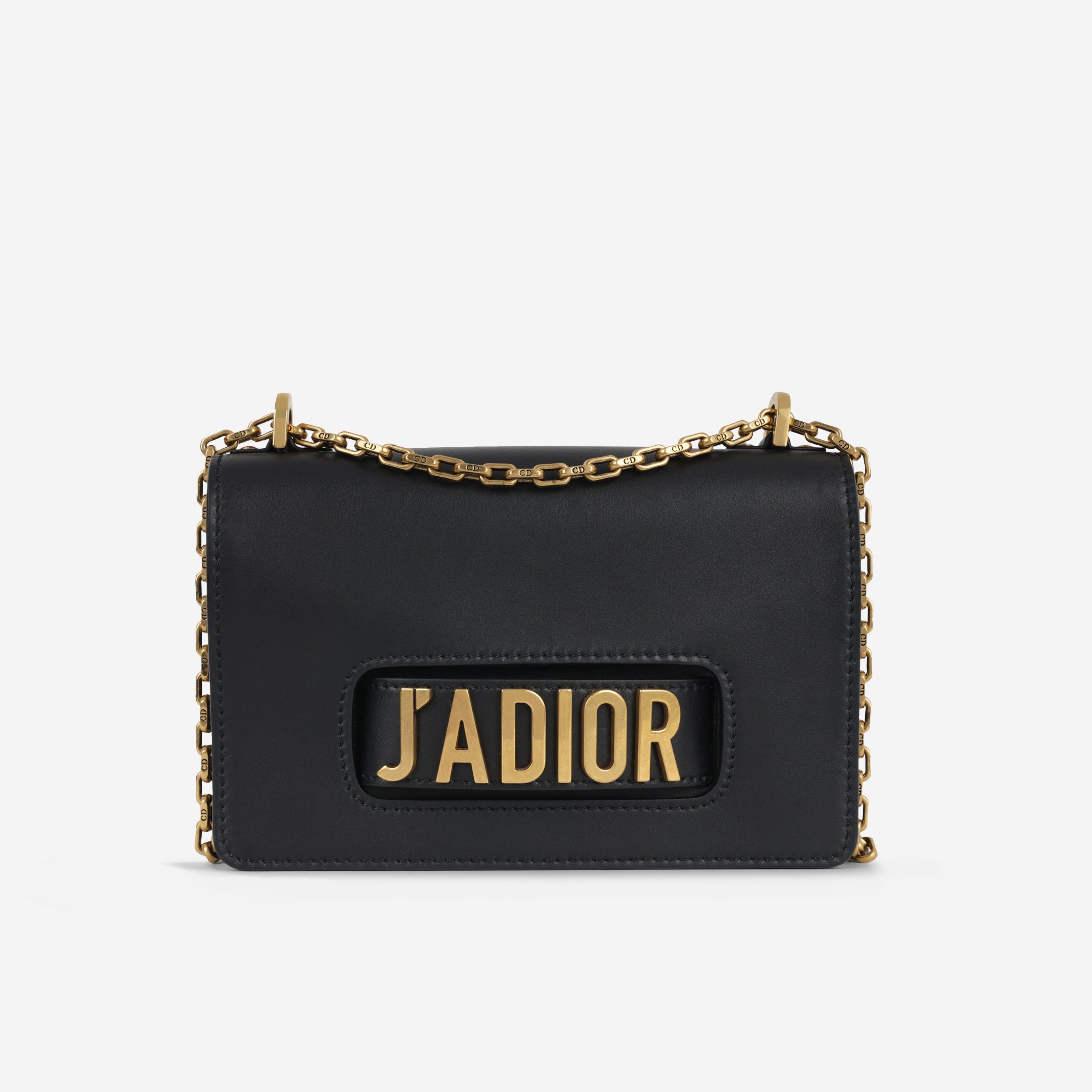 CHRISTIAN DIOR クリスチャンディオール　J`ADIOR 37.5 Dior J'adior Flap Bag - Black Calfskin | Gold Hardware | 2017