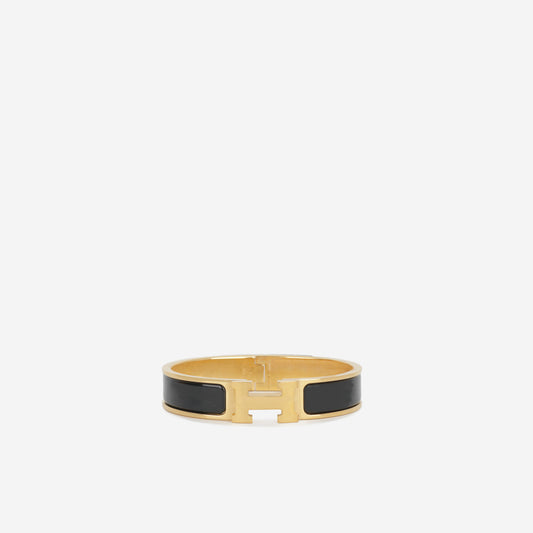 Clic H Bracelet - Noir/Gold