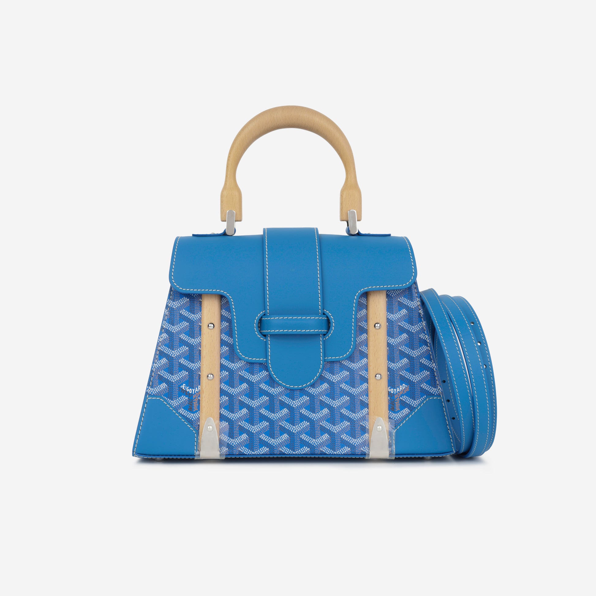 Saigon Goyard Leather Bag Goyard Saïgon PM Sky Bleu Goyardine