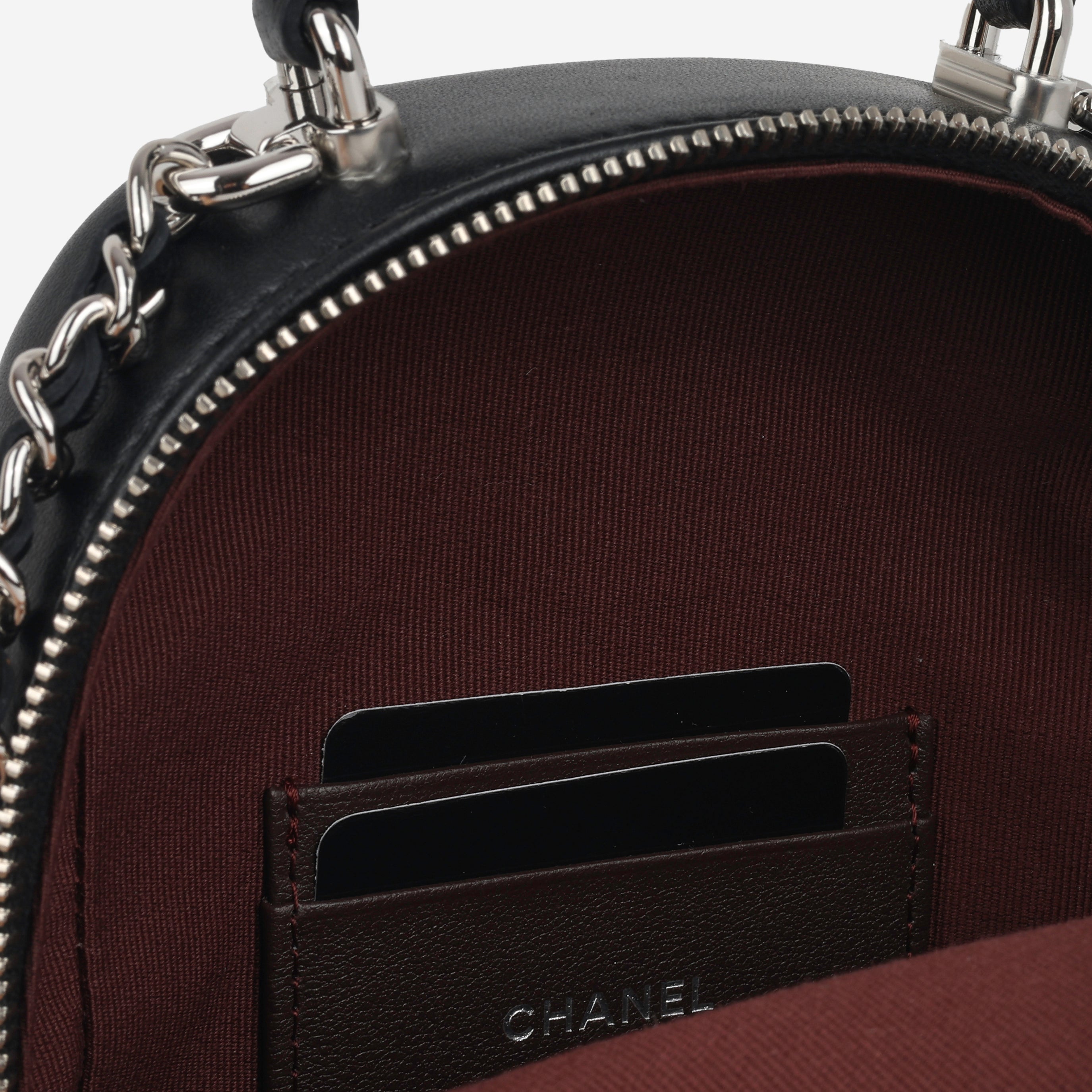 Chanel - Mini CC Classic Backpack - Black Lambskin CGHW