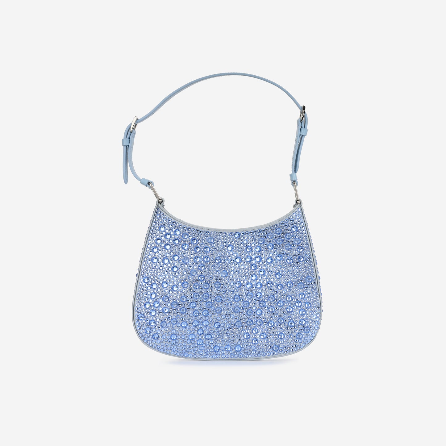 Cleo Bag - Light Blue Satin