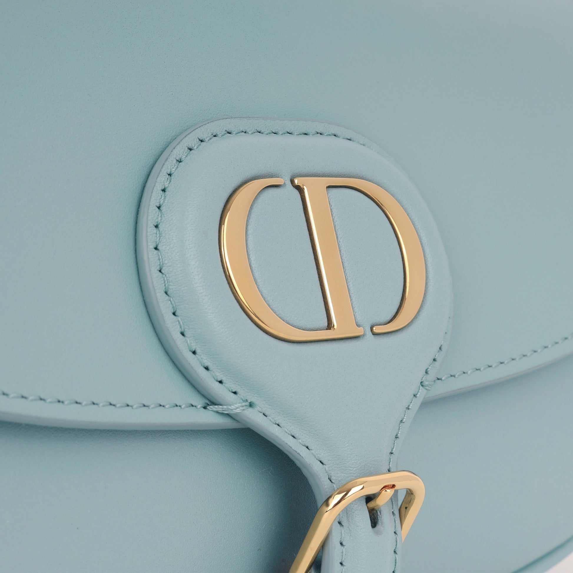 Dior East West Bobby Light Blue Smooth Calfskin GHW