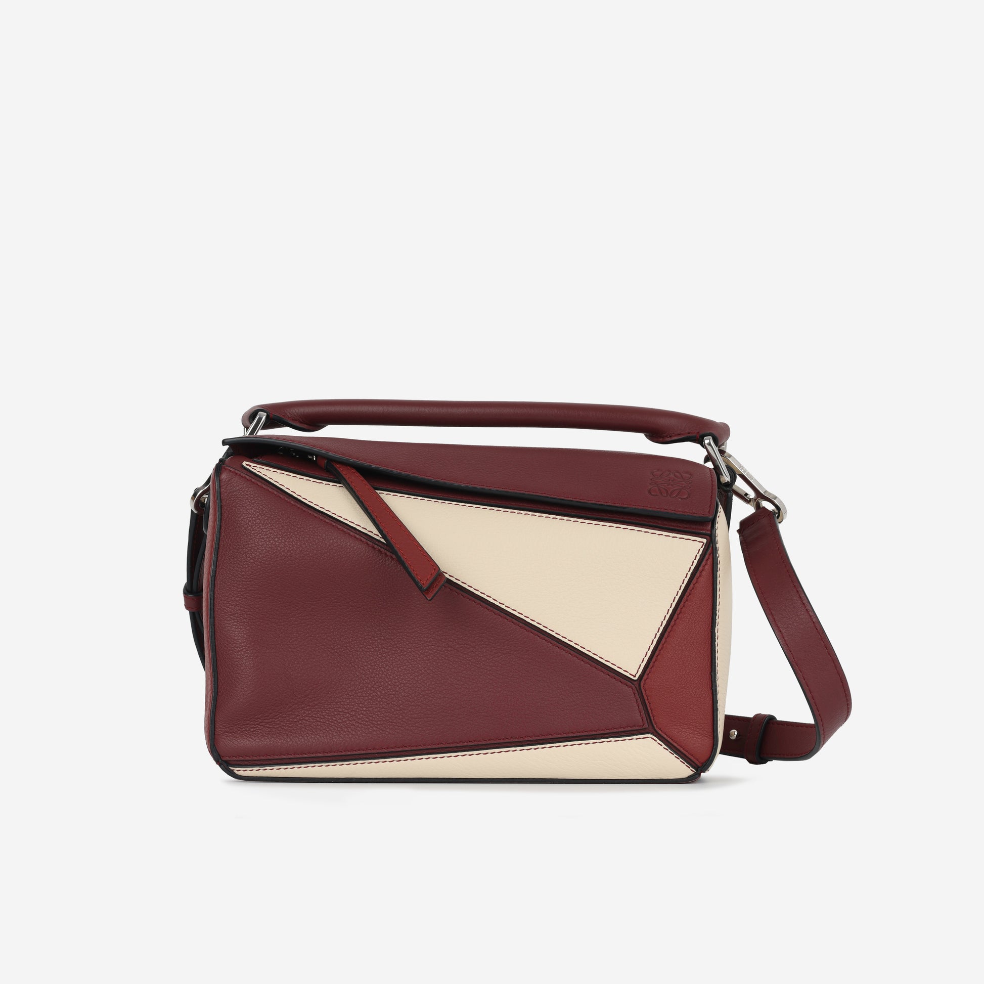 Leather Handbags Loewe Puzzle Bag Farfetch LOEWE Medium Puzzle