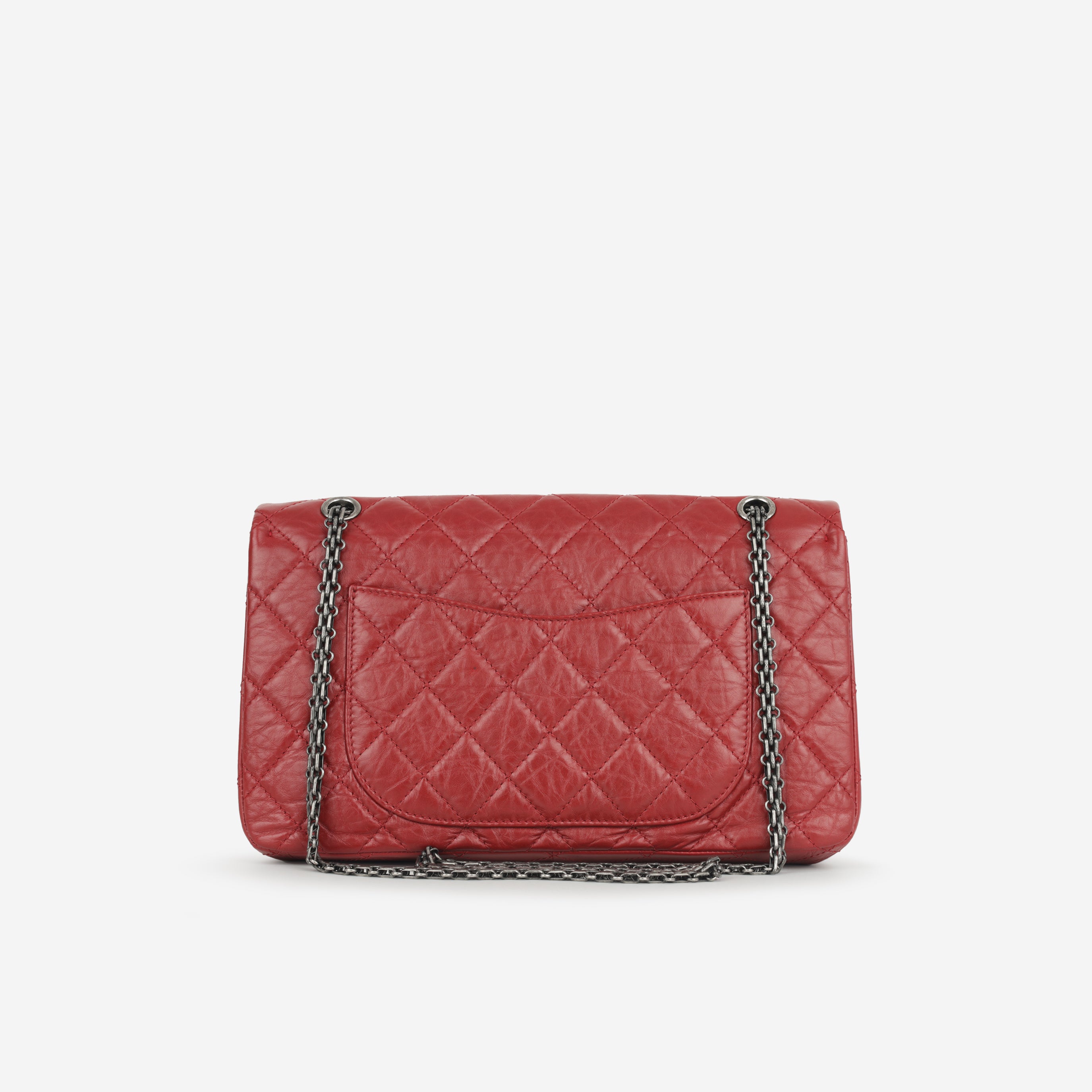 Chanel 2.55 Reissue 227 Flap - Red Aged Calfskin | Ruthenium