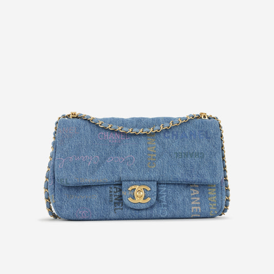 Medium Denim Mood Flap