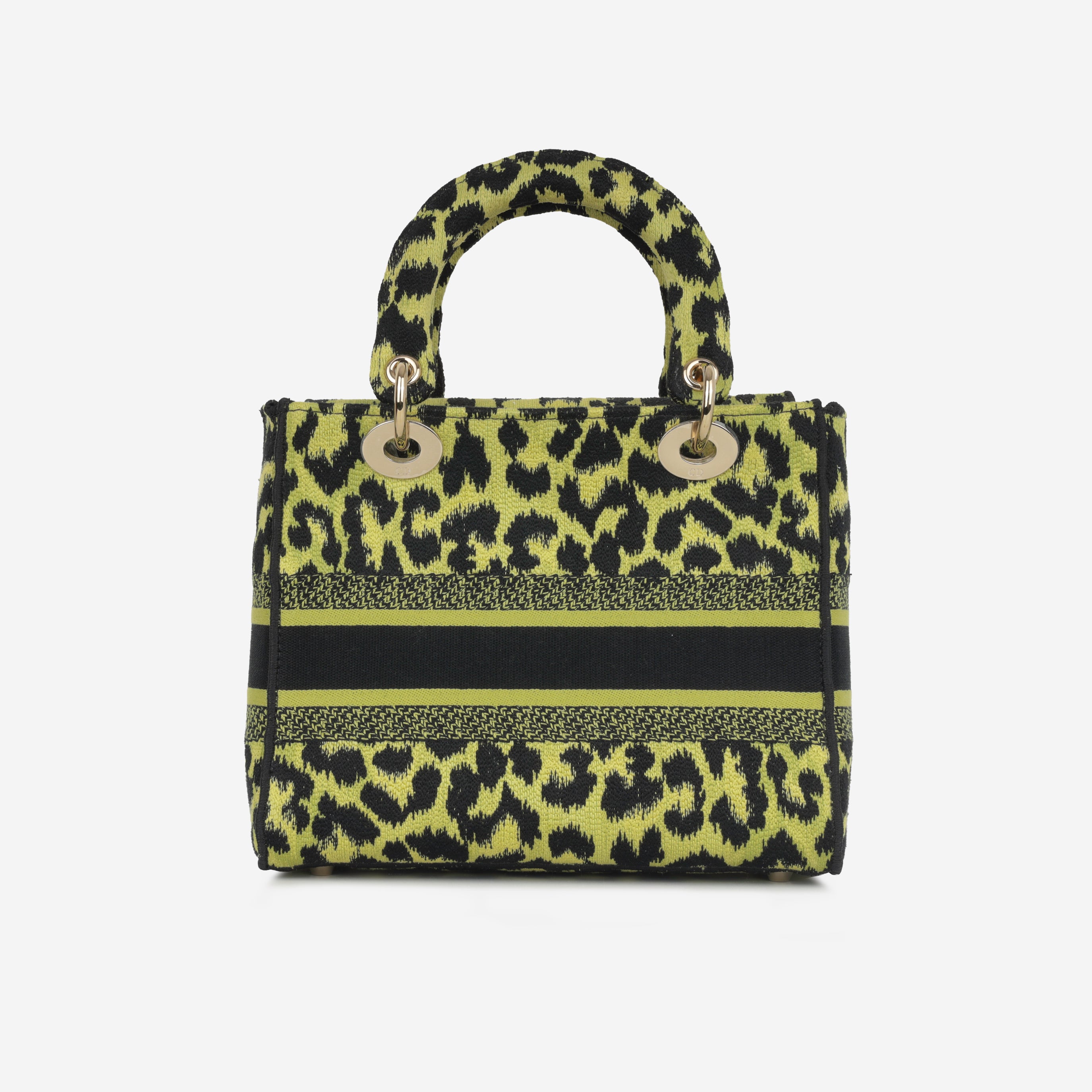 Dior - Lady D-Lite - Medium - Lime / Black Leopard CGHW - 2021
