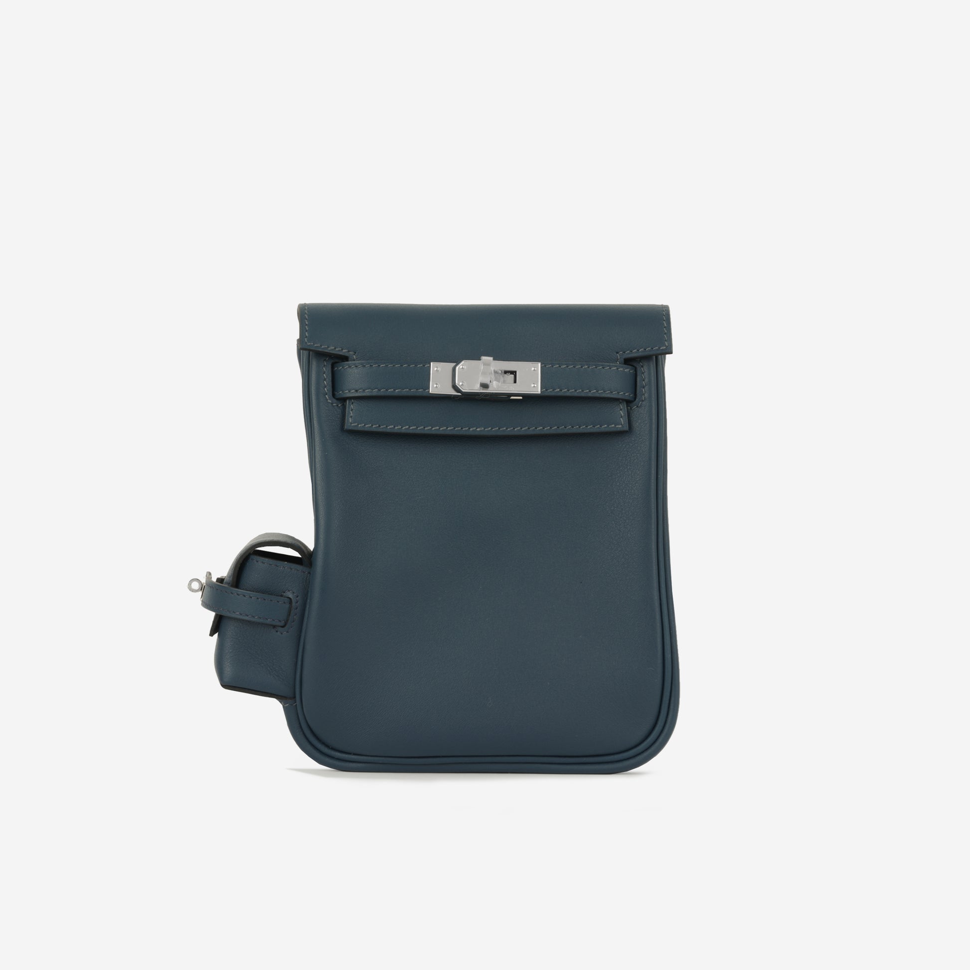 hermes mini kelly backpack Hermès - Kelly Jump Backpack - Bleu de Prusse Swift PHW - Brand New