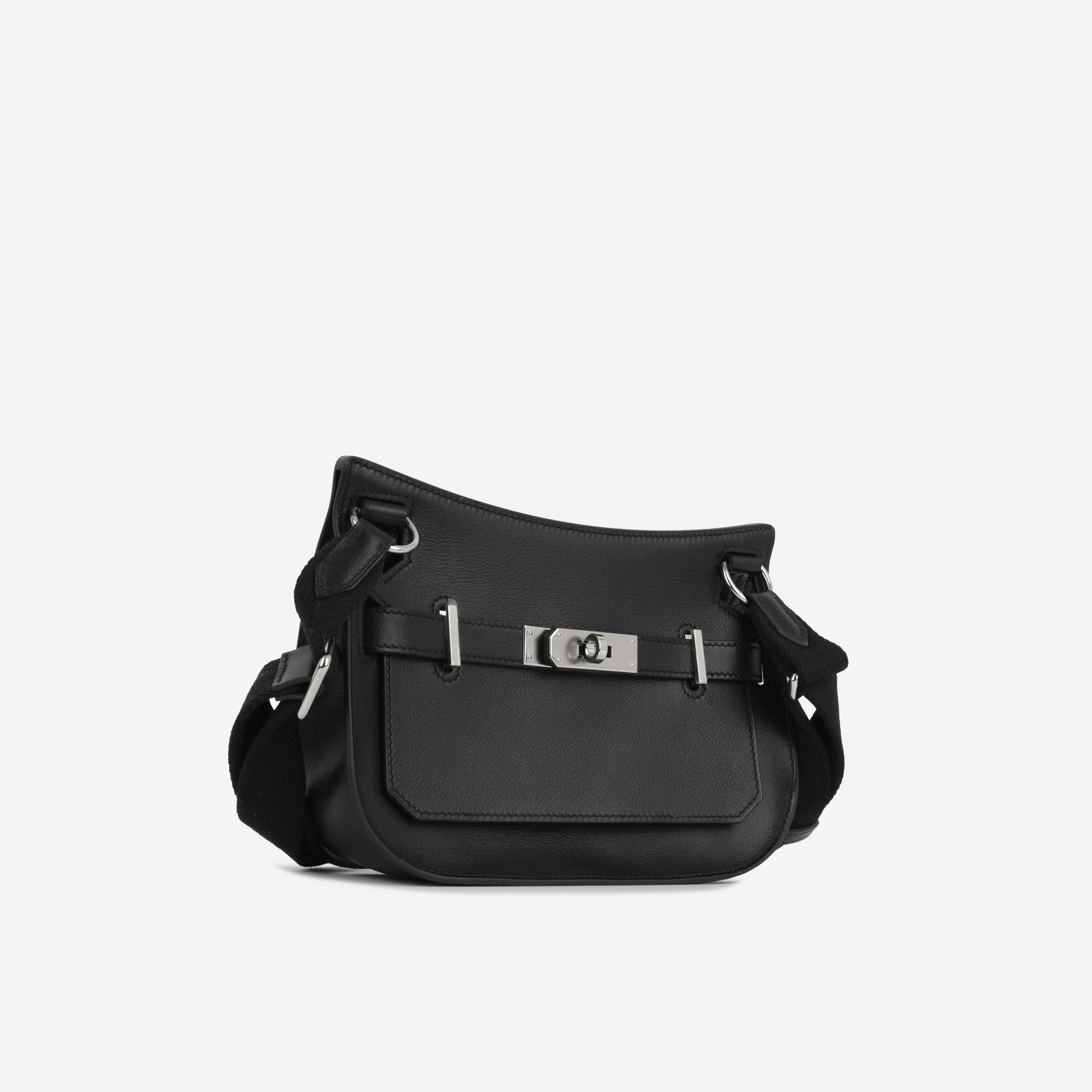 Hermès Mini Jypsiere - Noir Evercolor PHW – Bagista
