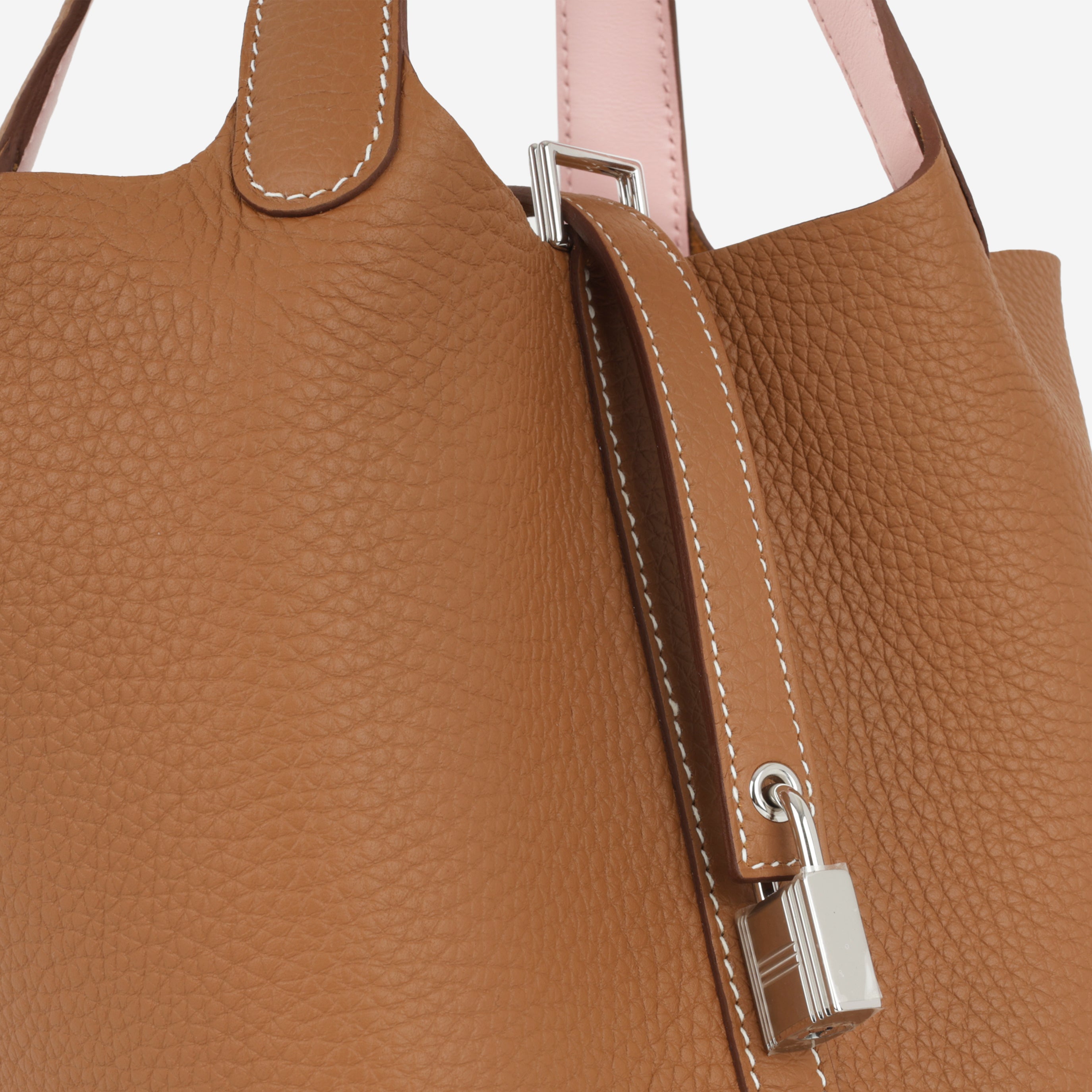 Hermès - Picotin 18 Eclat - Gold Clemence / Rose Sakura Swift PHW