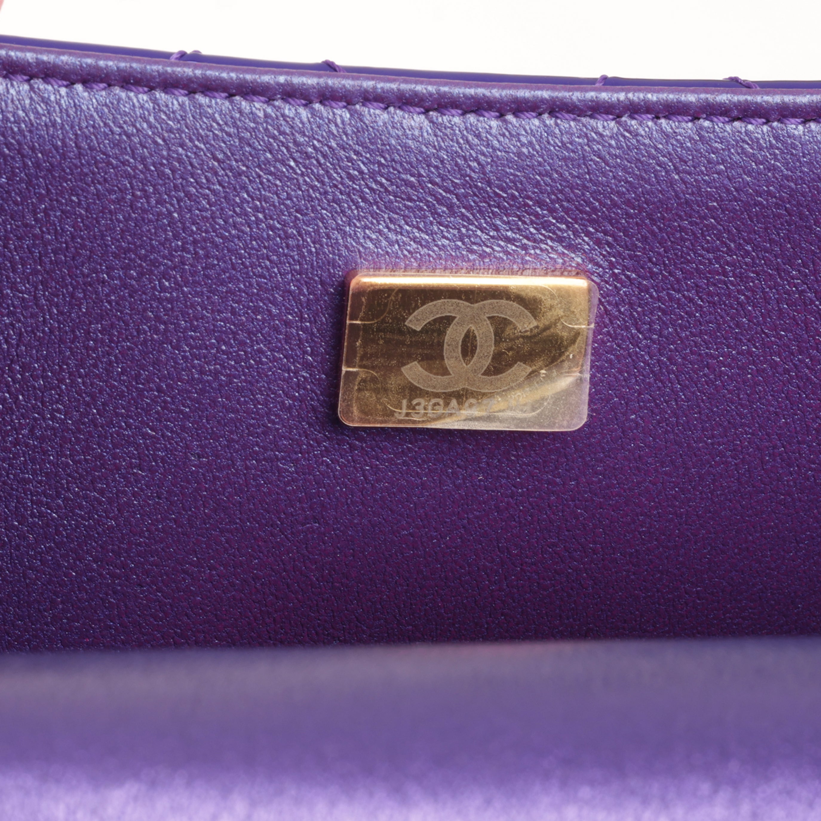 Chanel - Small Seasonal Flap W/Star Pouch - Metallic Purple Patent
