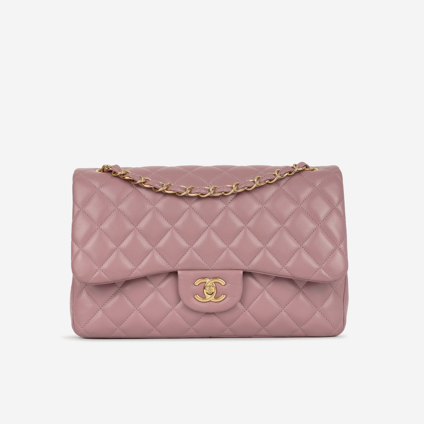 Chanel Jumbo Classic Flap - Mauve Lambskin | Champagne Gold Hardware