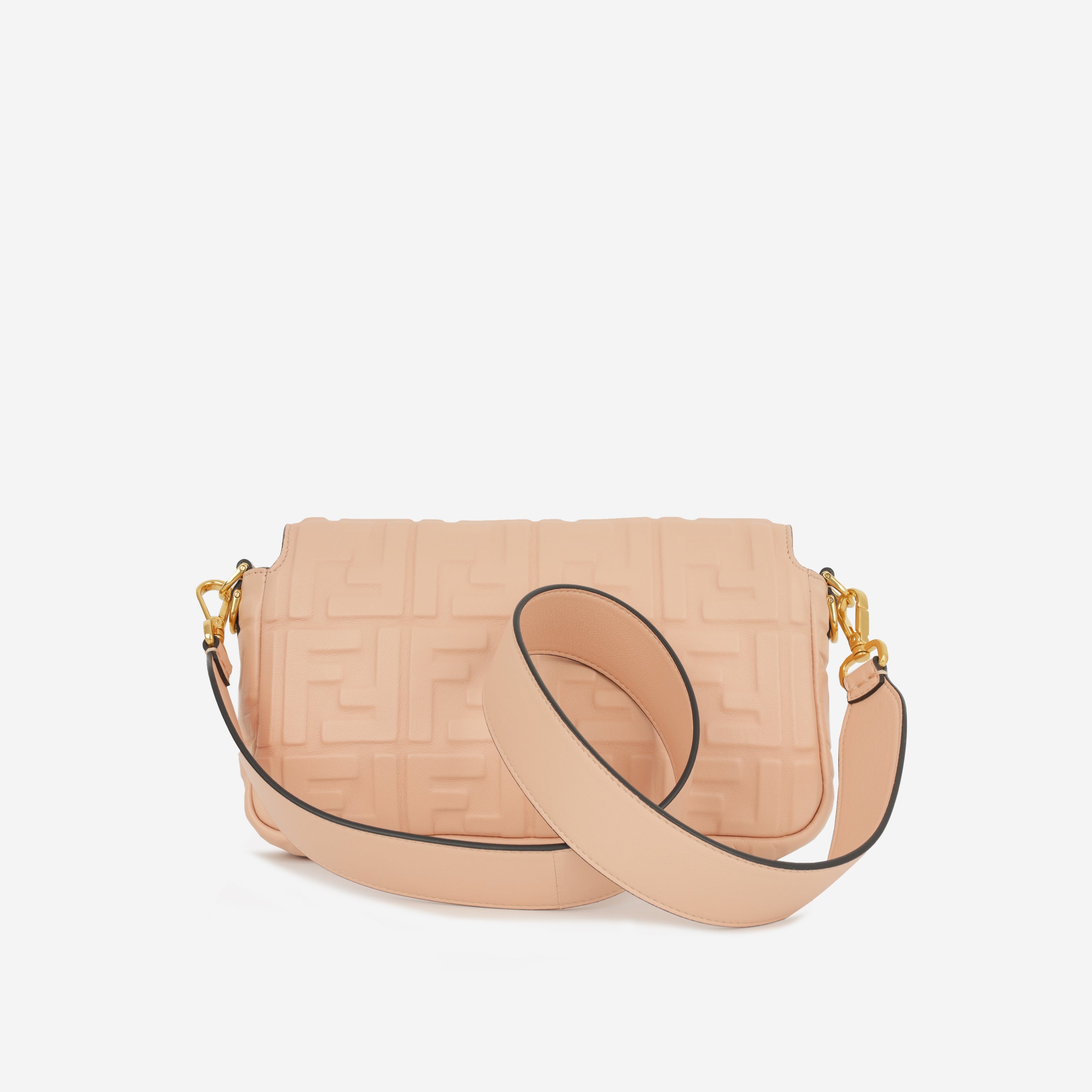 Fendi - Medium Baguette - Peach Zucca Nappa GHW - Pre-Loved – Bagista