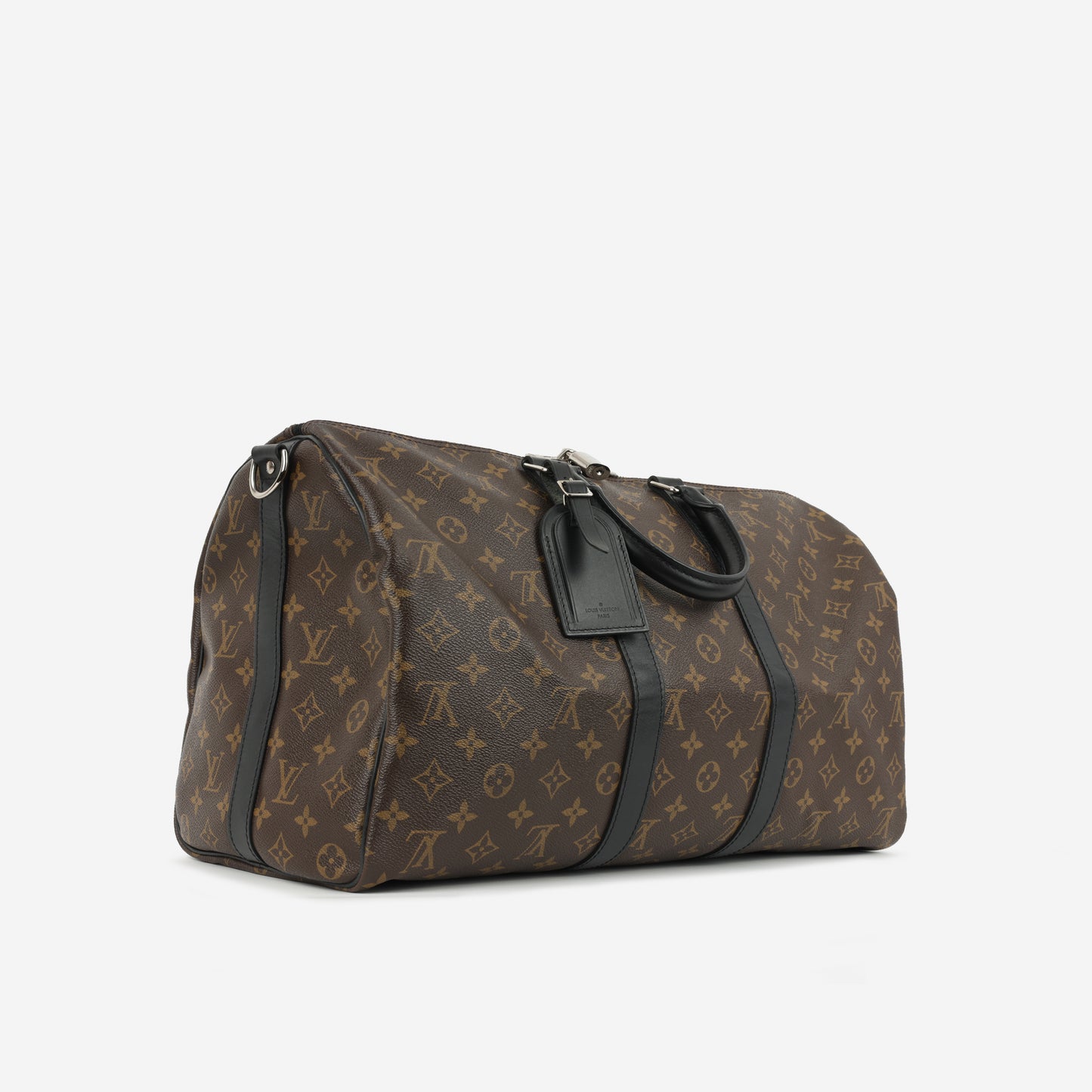 Louis Vuitton Keepall Bandoulière 45 - Monogram Macassar | Silver Hardware