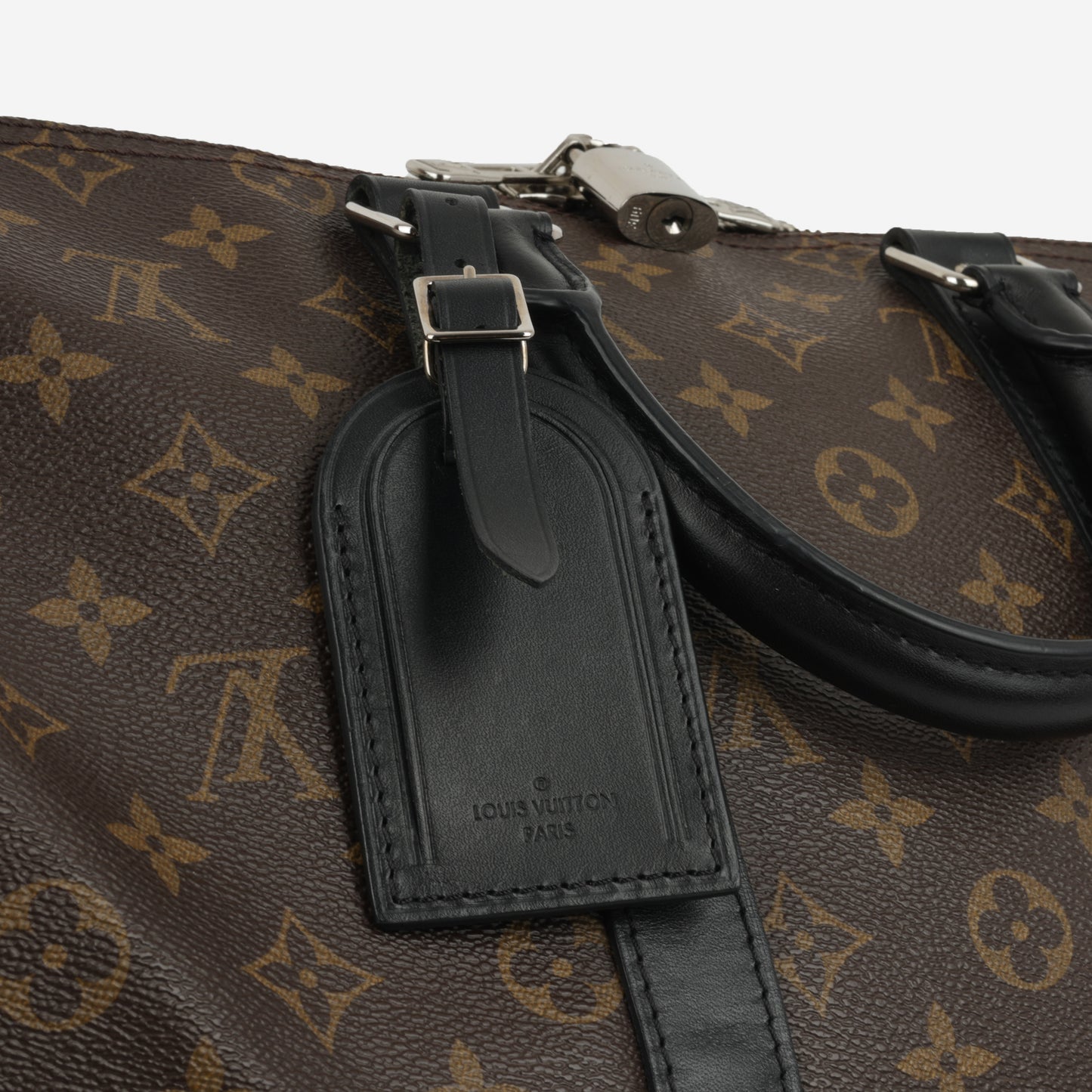 Louis Vuitton Keepall Bandoulière 45 - Monogram Macassar | Silver Hardware