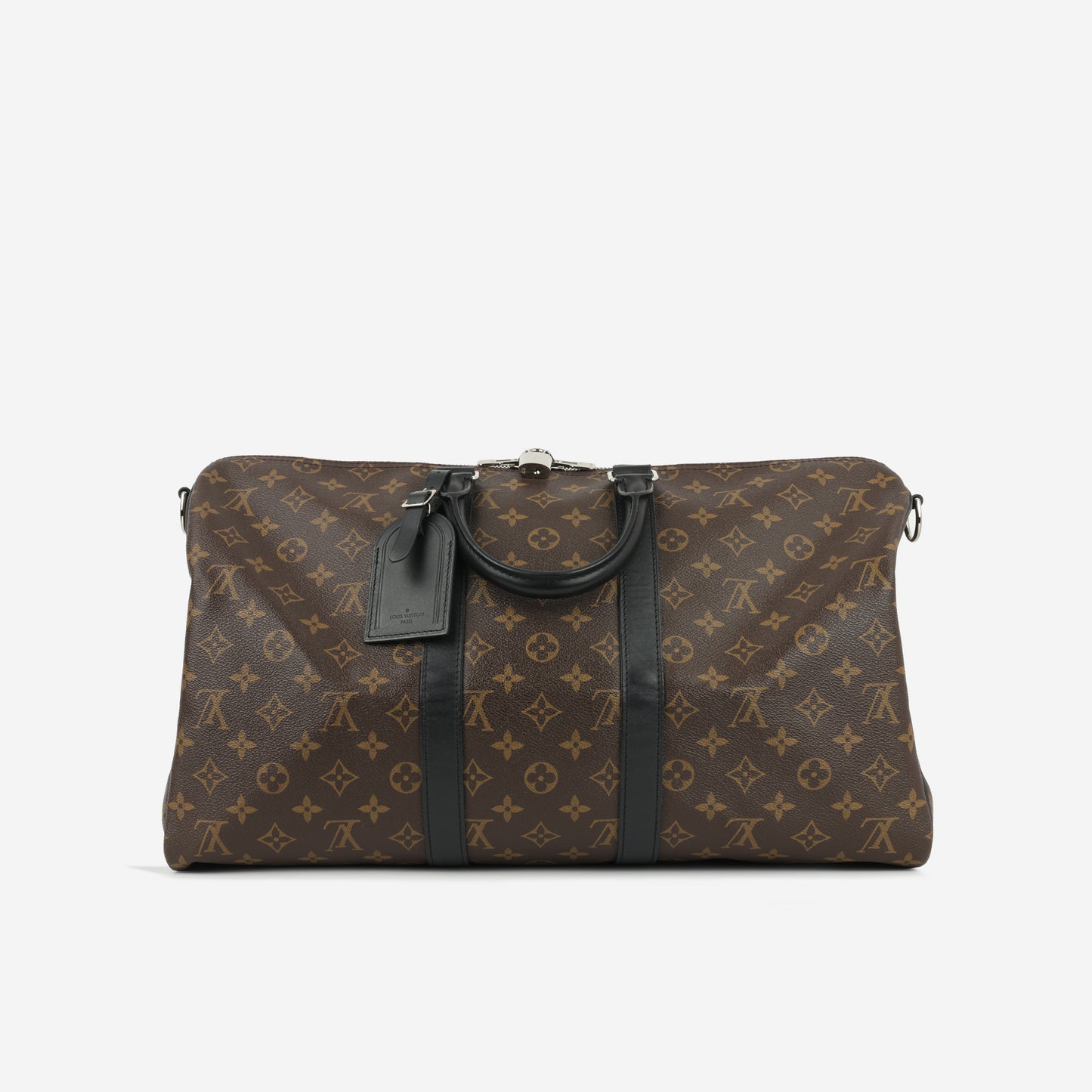 Louis Vuitton Keepall Bandoulière 45 - Monogram Macassar | Silver Hardware